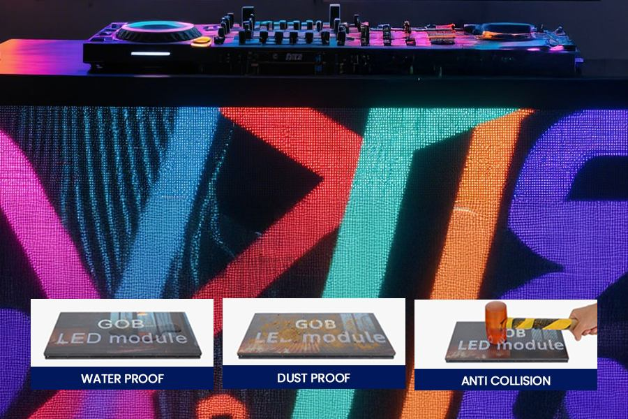 Portable DJ Booth LED Screen | 270 Angle Panoramic Display & Quick ...