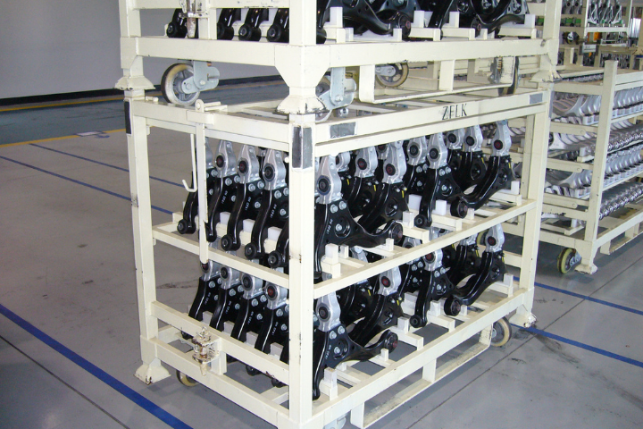 Control Arm Rack Manufacturer | Automotive Control Arm Handling Racks