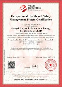 Occupational Health and Safety Management System Certification