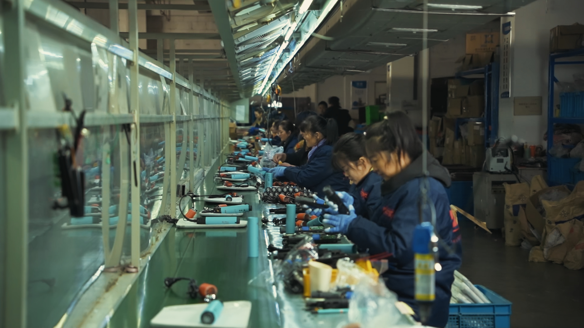 Modern home appliance production workshop