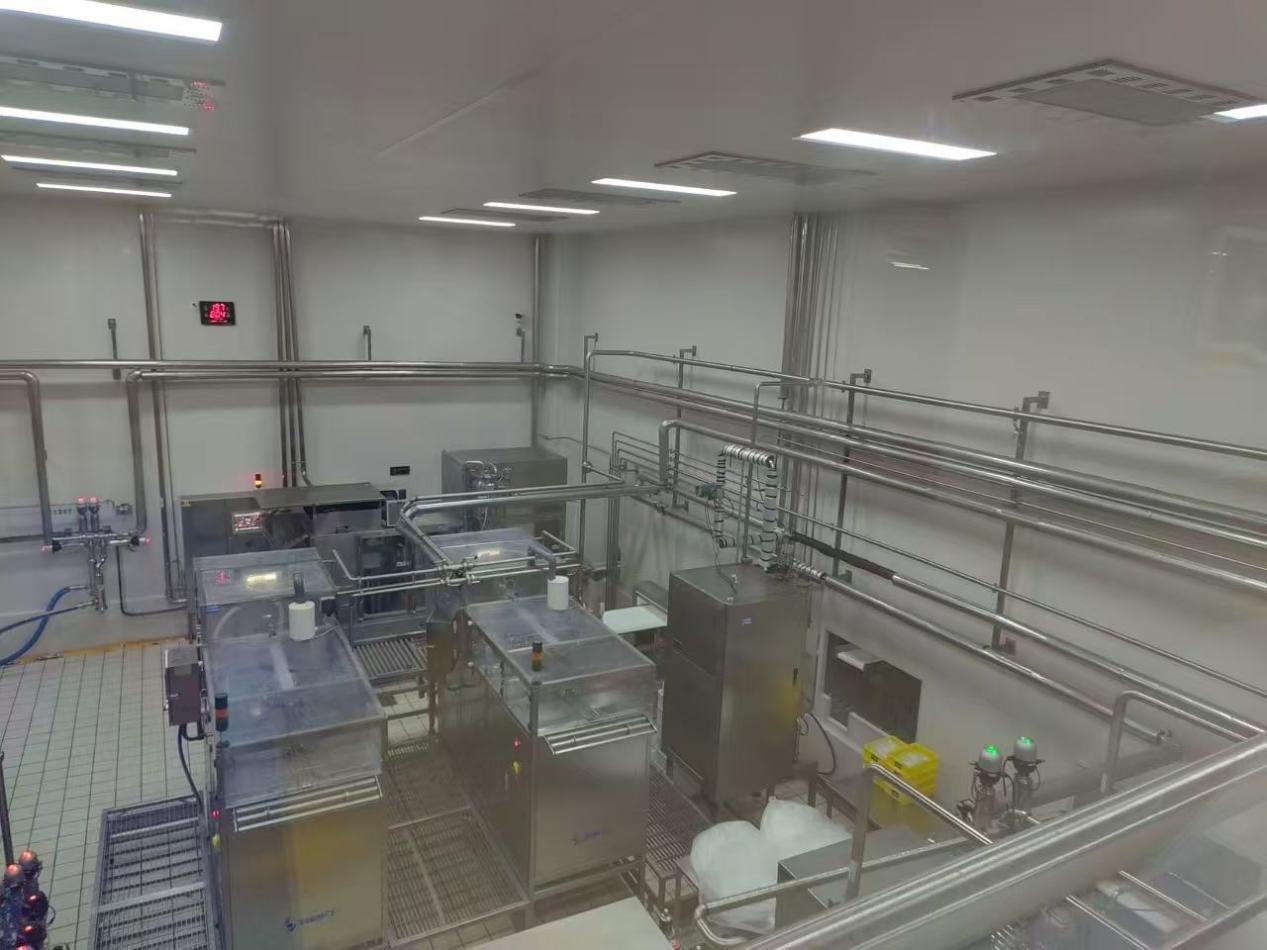 Filling workshop for egg liquid products