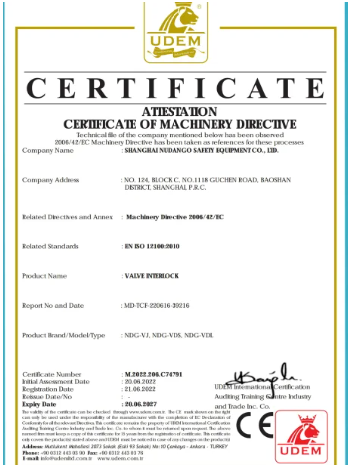 CE Certification for Nudango Products