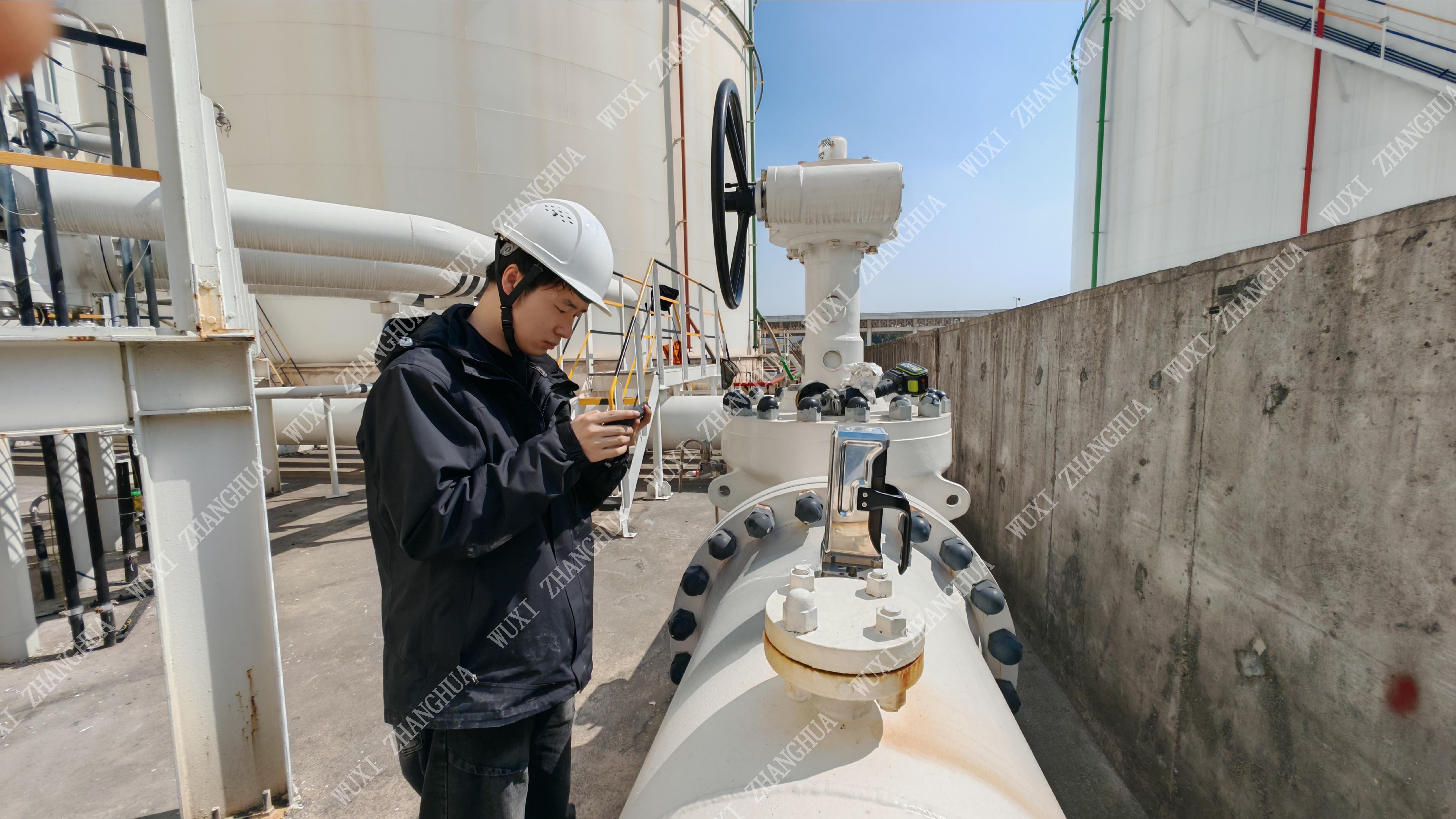 Indentation Tester for Non-destructive Testing of Special Equipment supports on-site fast testing in petrochemical plant