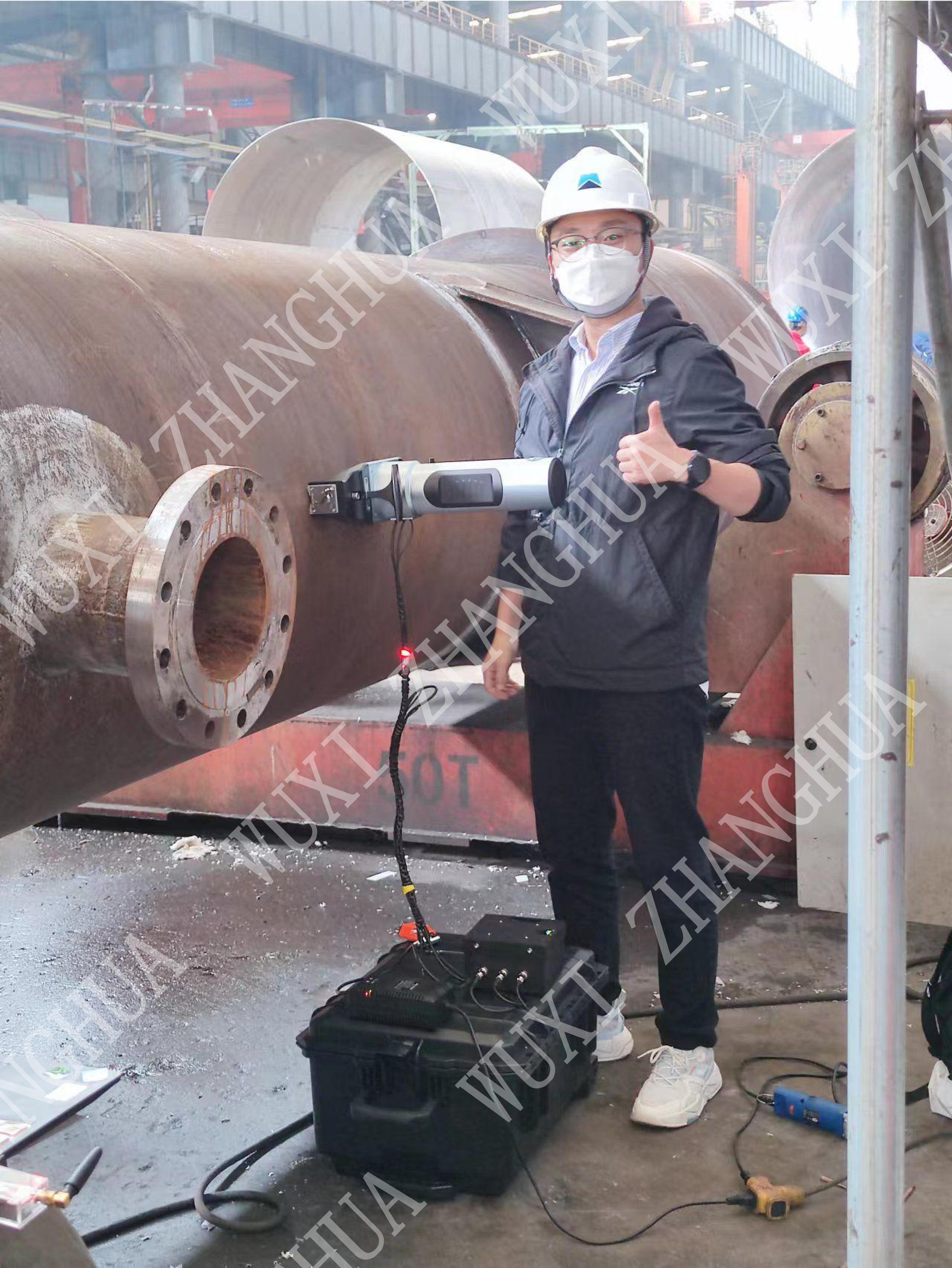 Intrinsically safe tester in hazardous zone