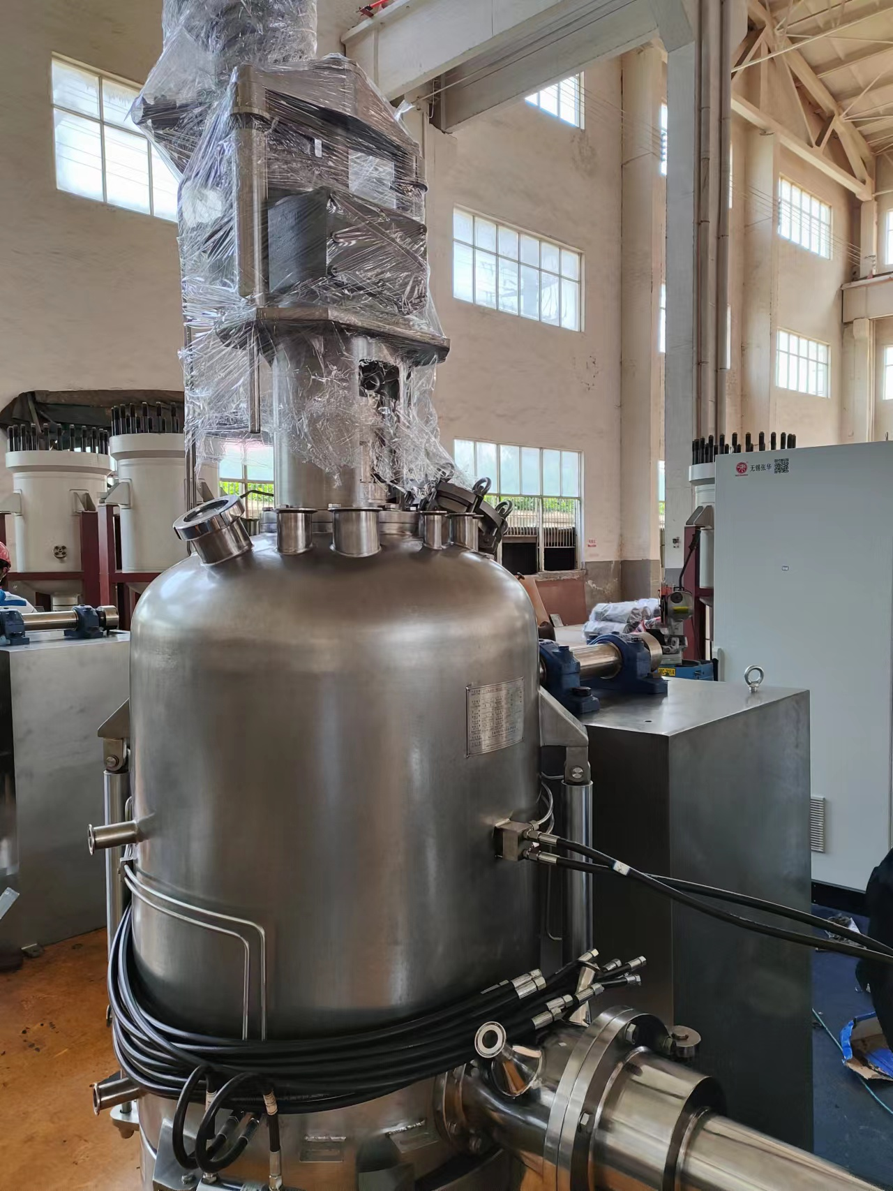 Agitated Nutsche Filter Dryer installed at a Singapore pharmaceutical factory, illustrating typical configuration for high-purity applications