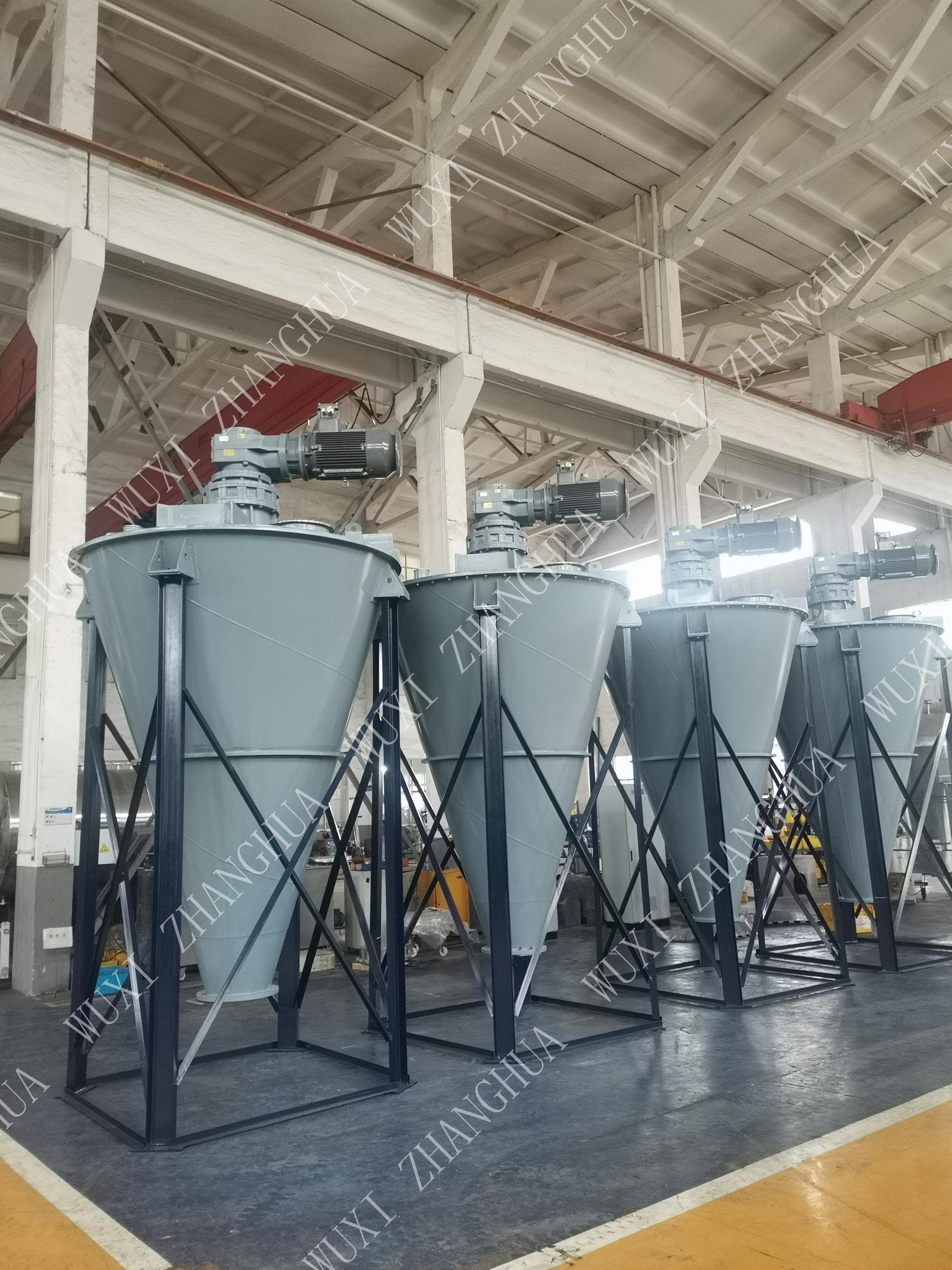 Conical vacuum dryer high efficiency compared to double-cone dryers