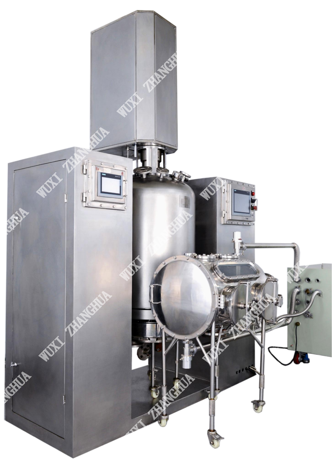 Closed structure to avoid material pollution