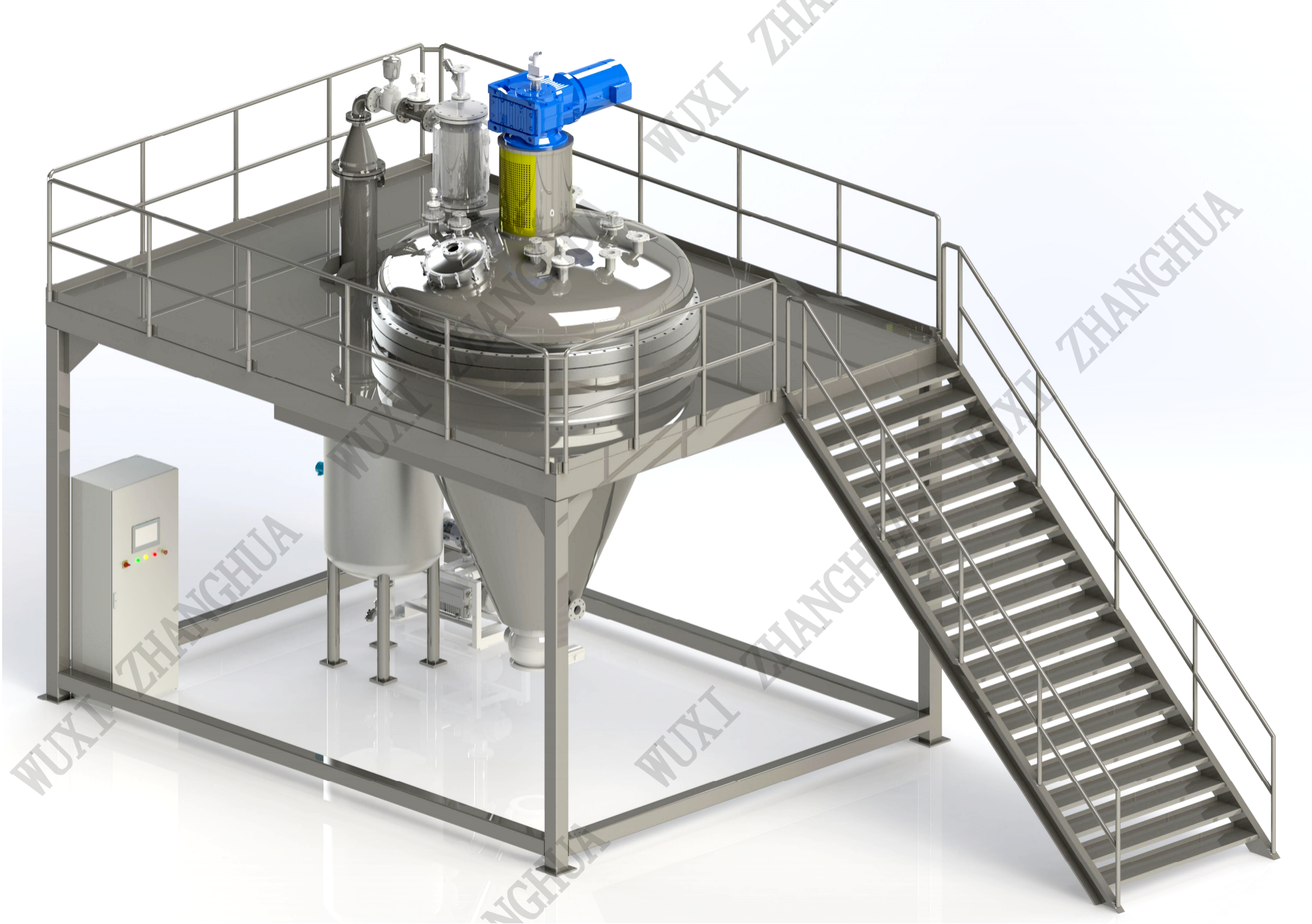 Nauta conical dryer with uniform heating for efficient drying