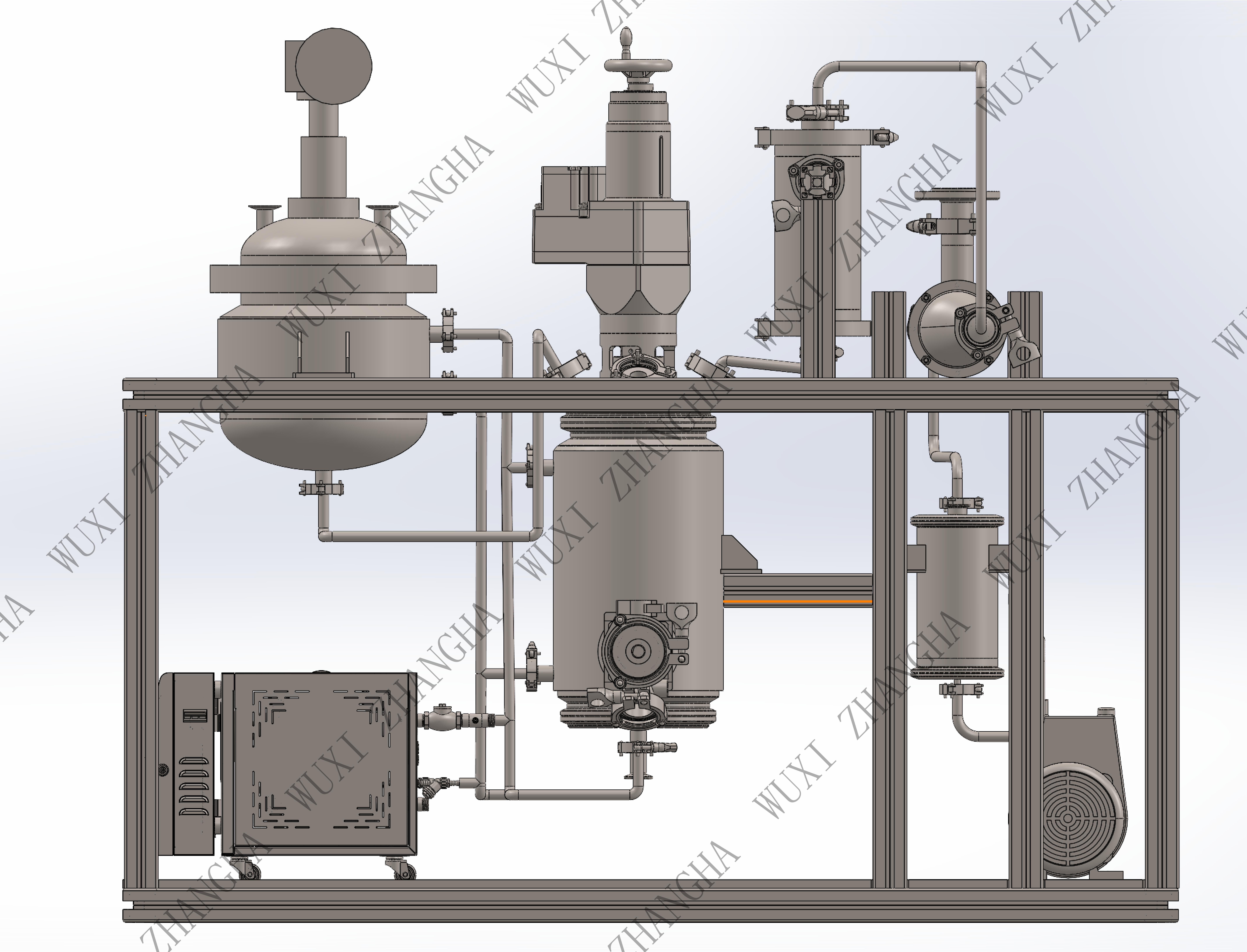 Skid-mounted Reacting-Crystallizing-Filtering-Drying production systems