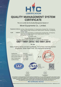 Quality Management System Certificate (ISO 9001:2015 / GB/T 19001-2016)