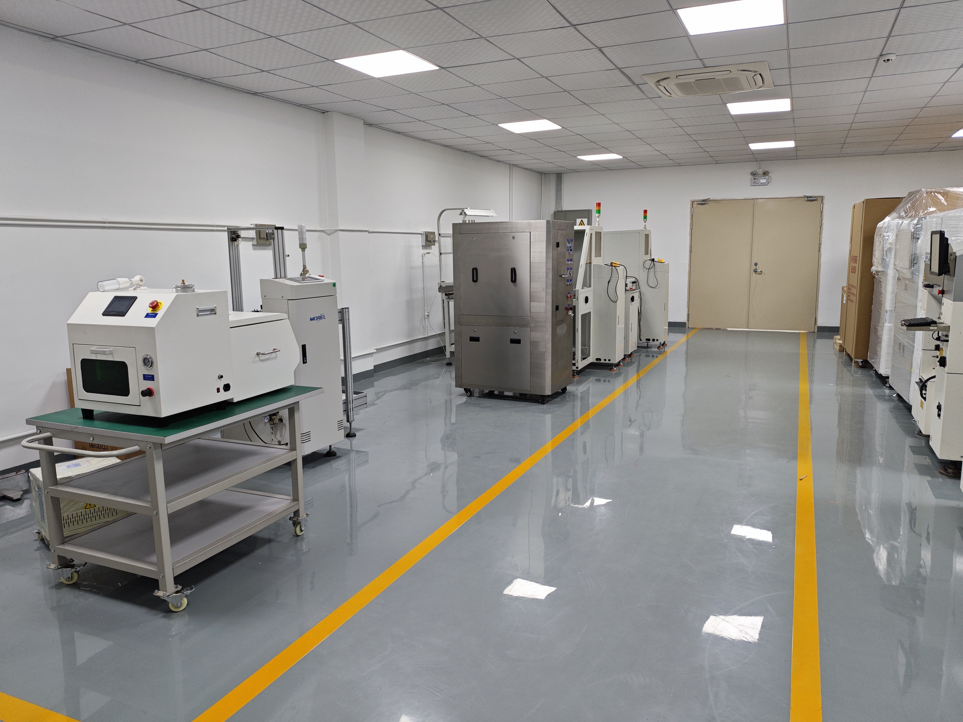 Motek Workshop showing integrated SMT line