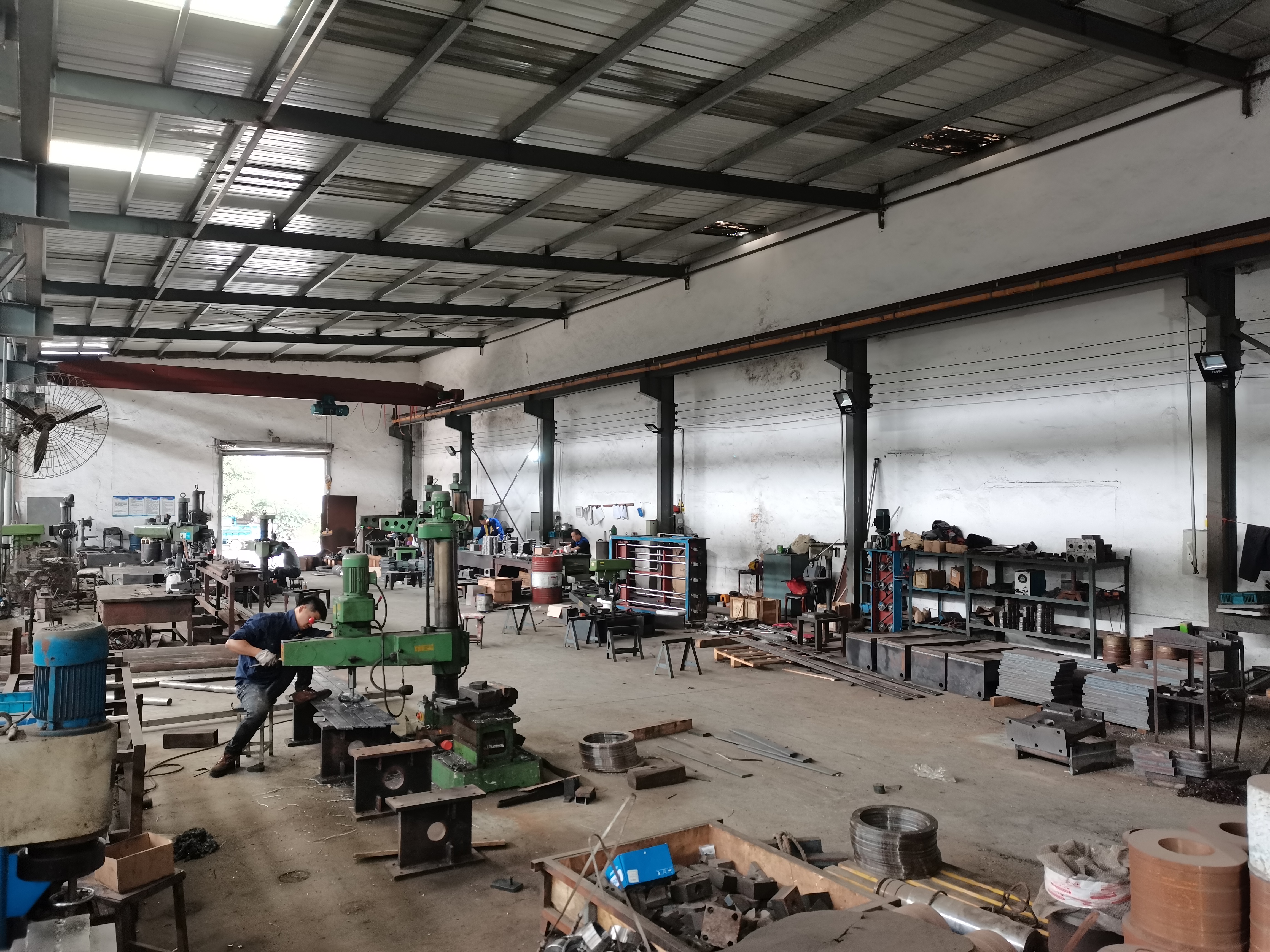 NKBALER production workshop with advanced machinery