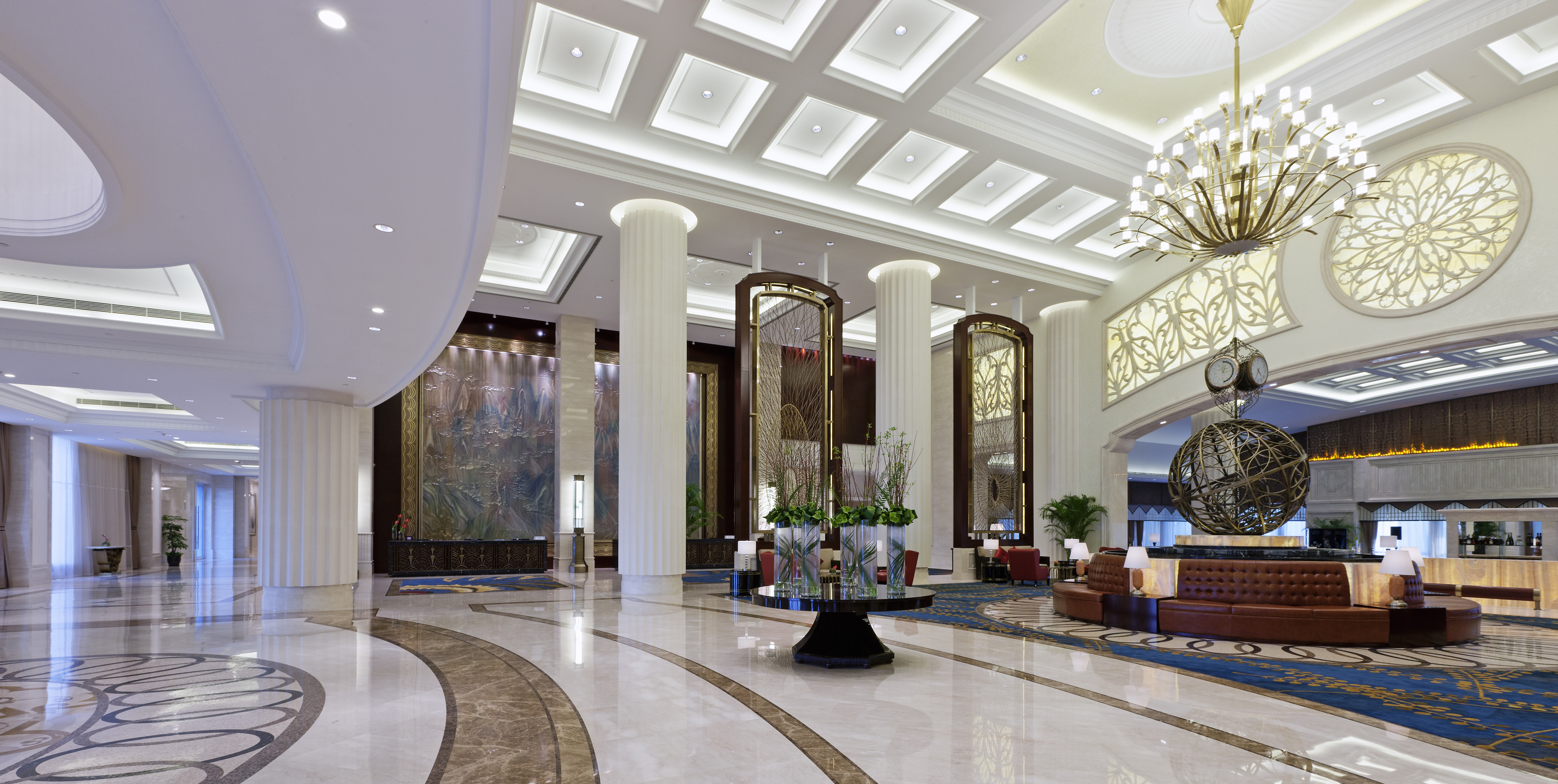 Modern Hotel Lobby with Custom Furniture by RICHART