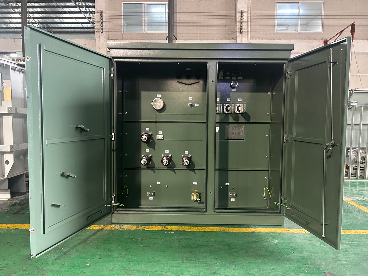 2550kVA three-phase pad mounted transformer testing