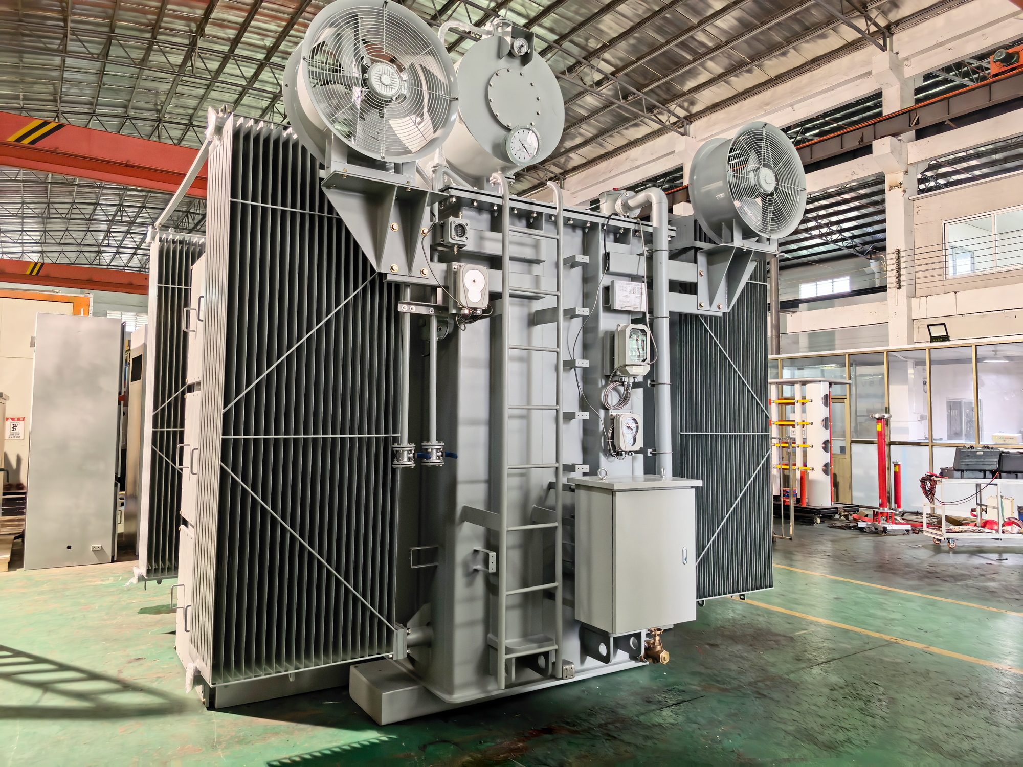 34 MVA substation transformer with 304 stainless steel NEMA 4X enclosure for data center and industrial park applications