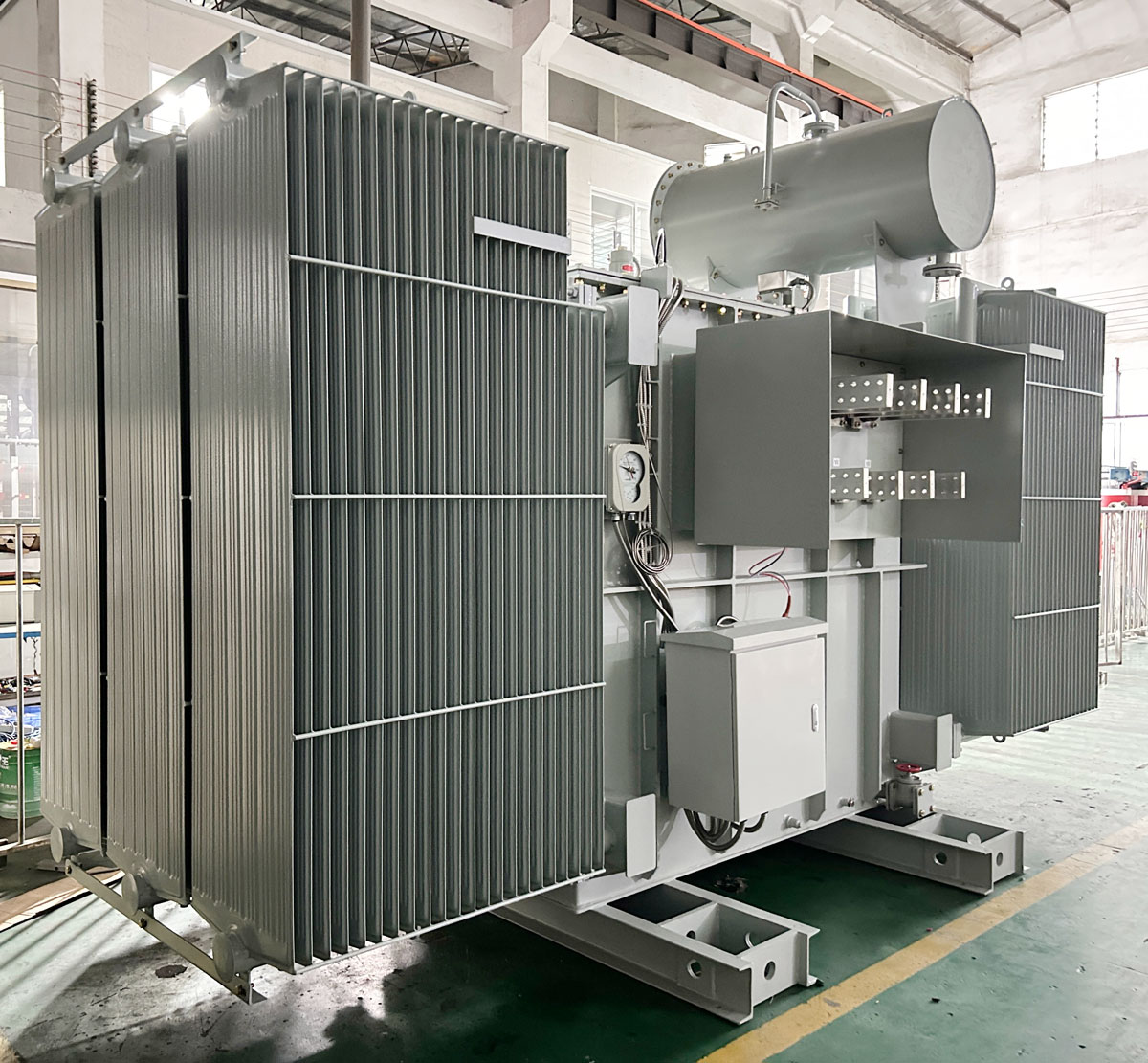 6500 kVA step-up substation transformer 480V to 13.8kV double-split solar transformer