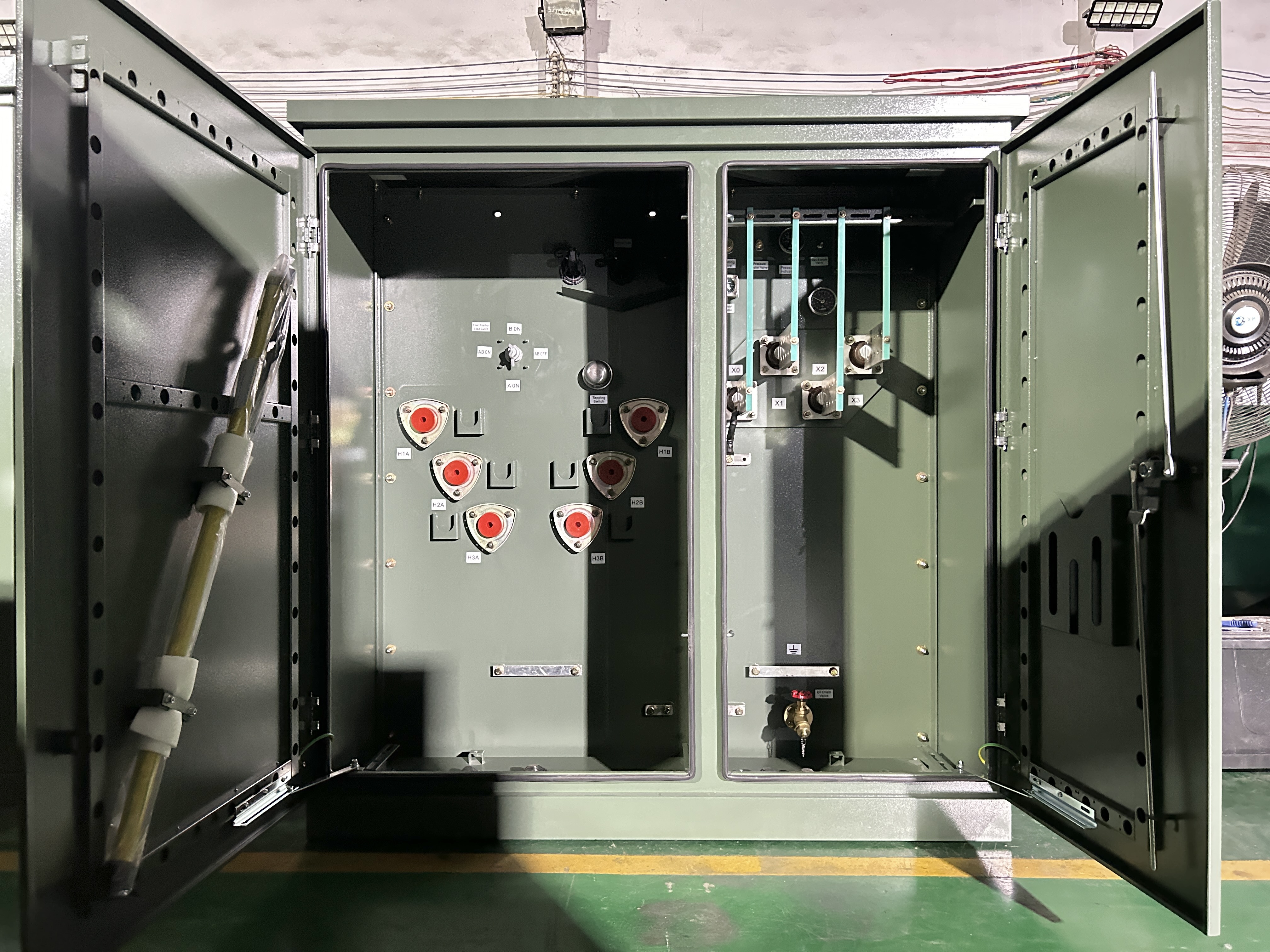 Winley Electric 300kVA three phase pad mounted transformer ready for shipment