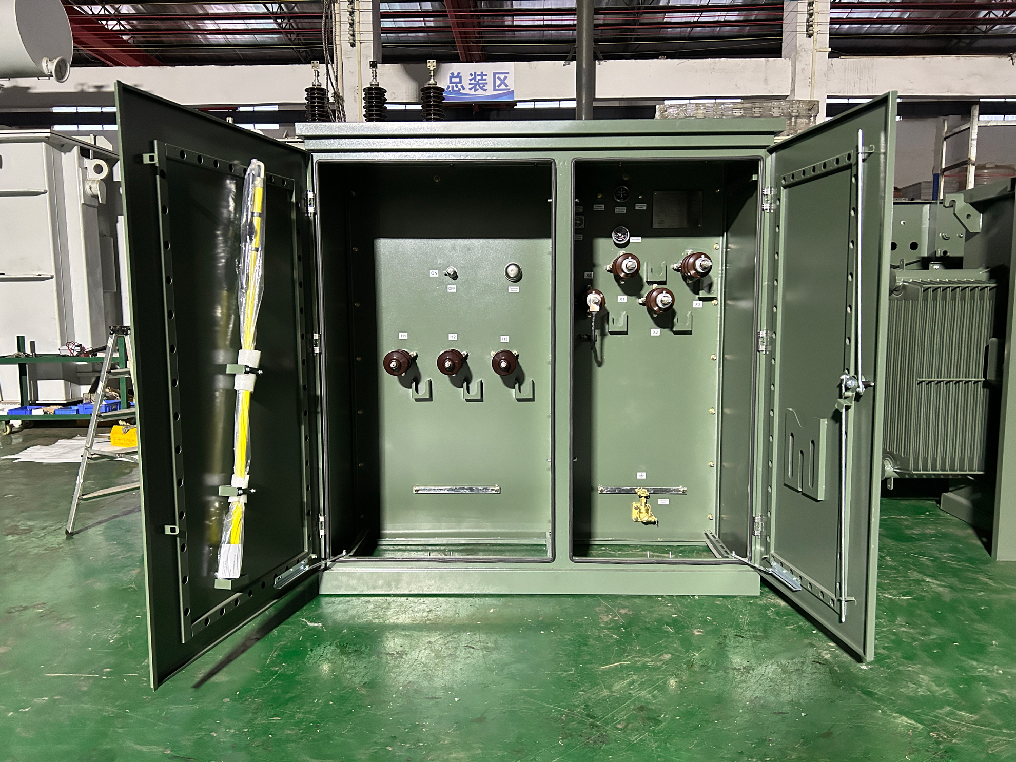 UL listed 1500 kVA three phase pad mounted transformer for EV charging park and commercial distribution