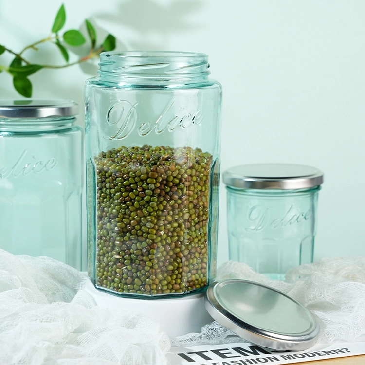 LAKOTTO 980ml Recycled Glass Storage Jar