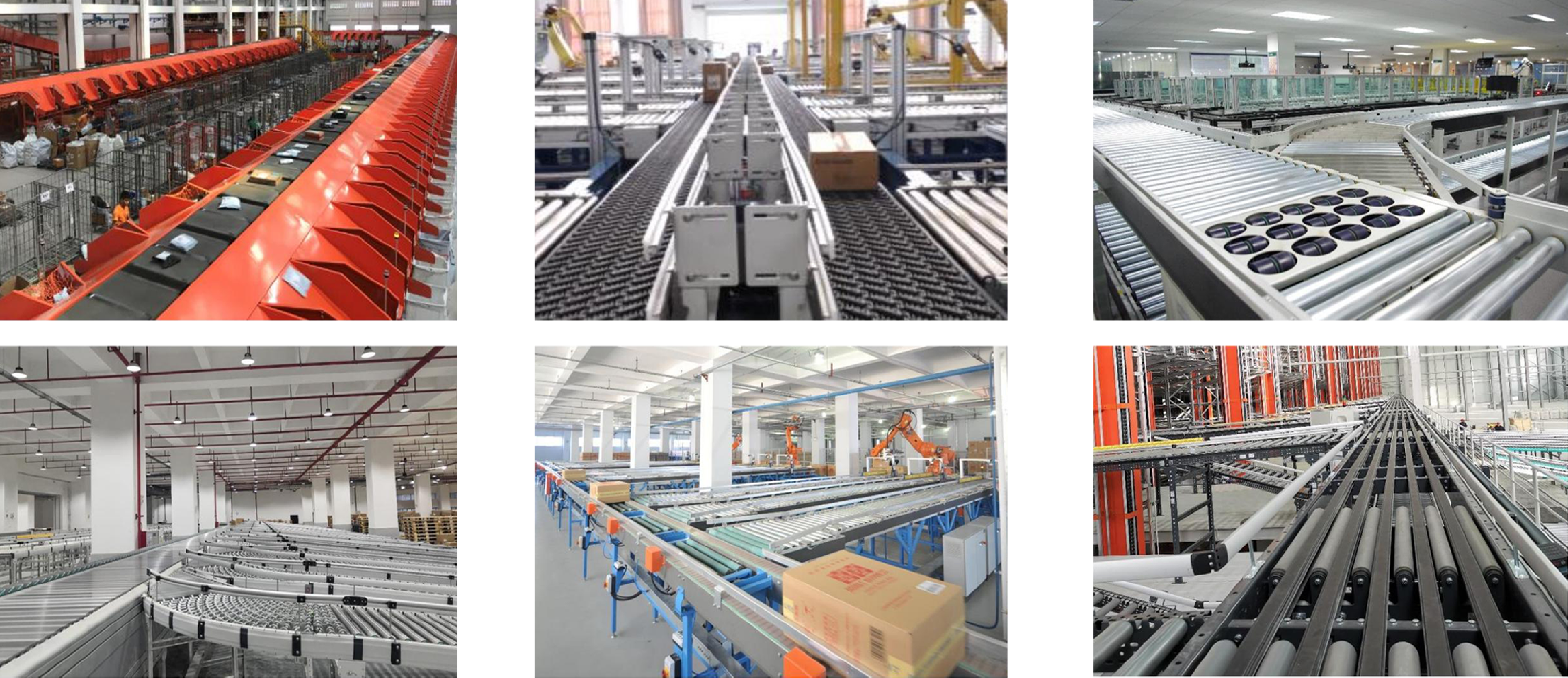 Automated logistic sorting line High-speed sorting and conveying machinery driven by reducers