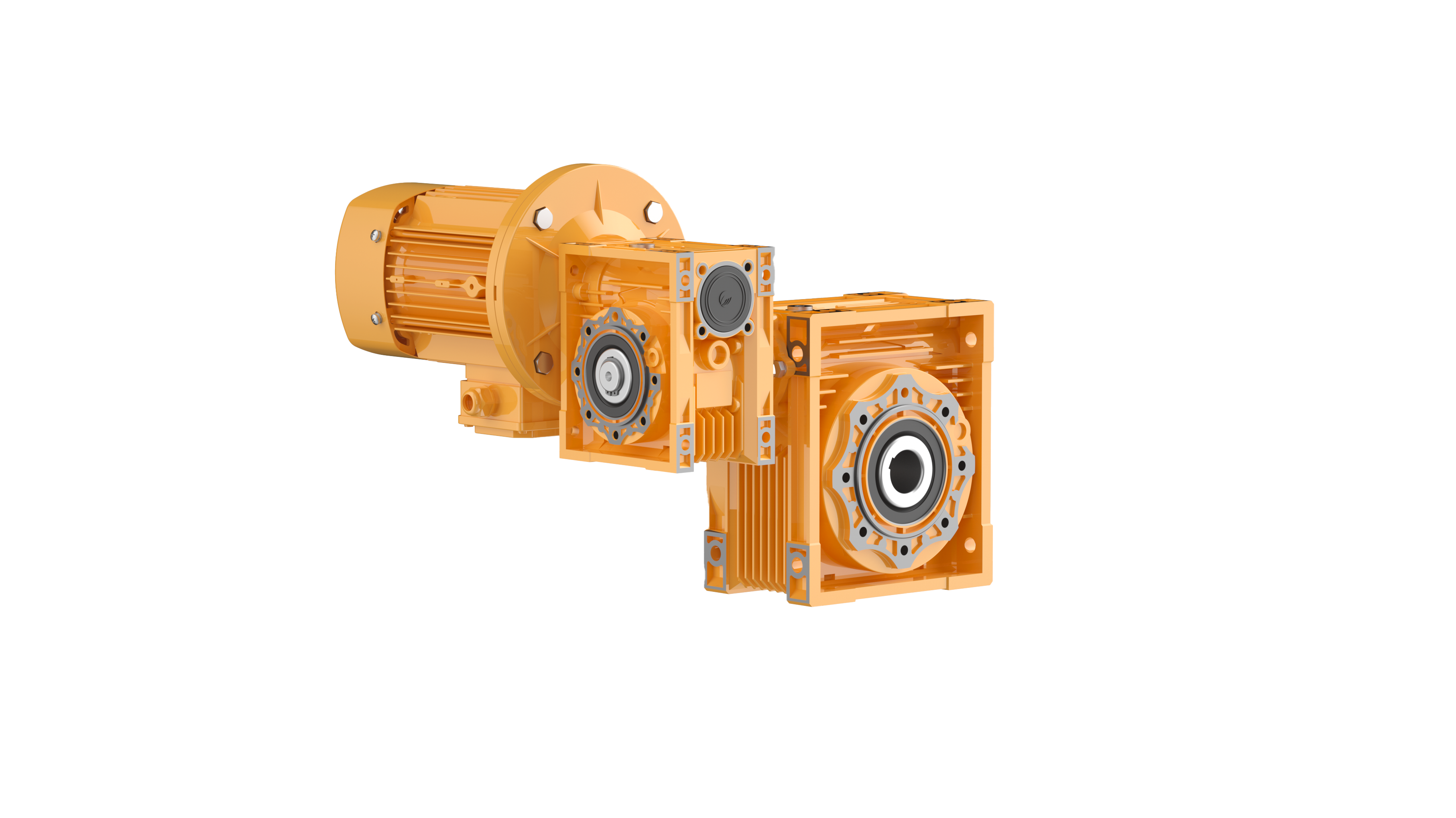 Double-stage RV gearbox NMRV+NMRV