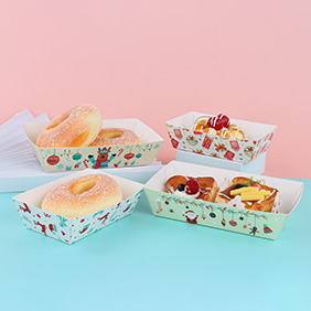 A range of custom paper and kraft boxes for takeaway and food service