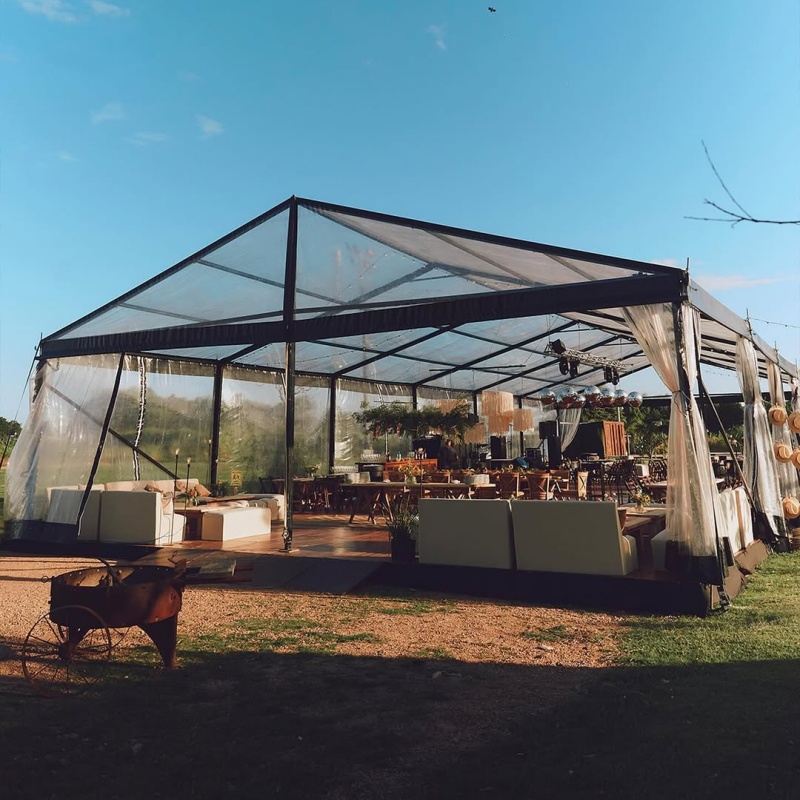 Transparent Clear Span Tent with Steel Frame