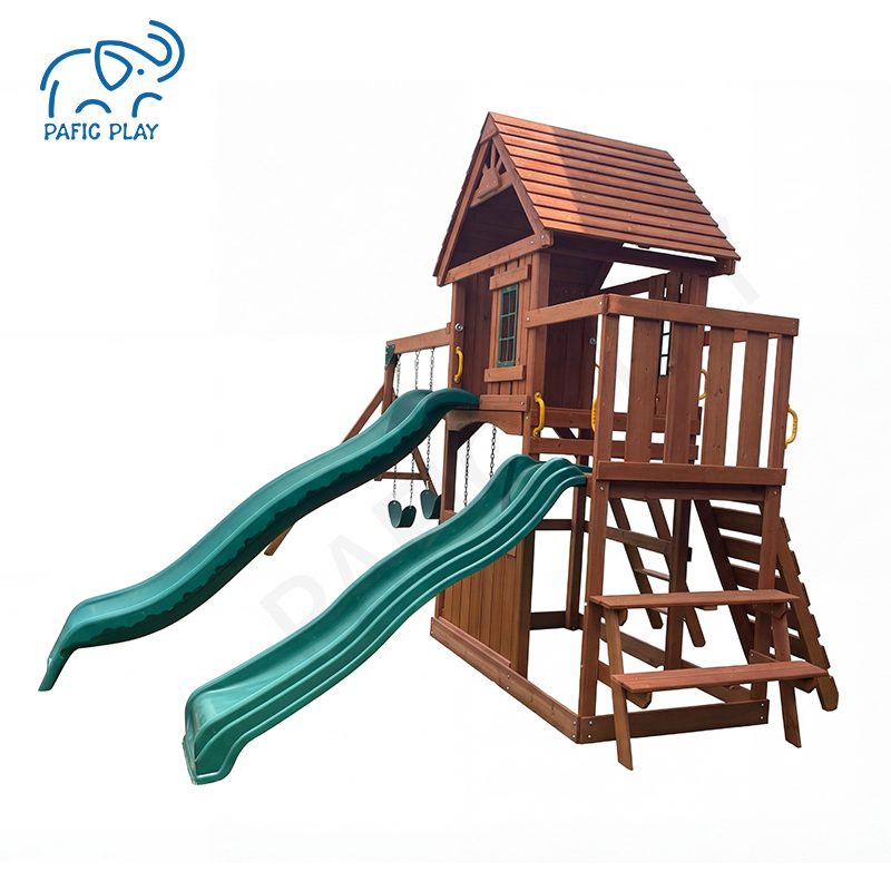 PAFIC PLAY Inclusive Swing Set with Slide