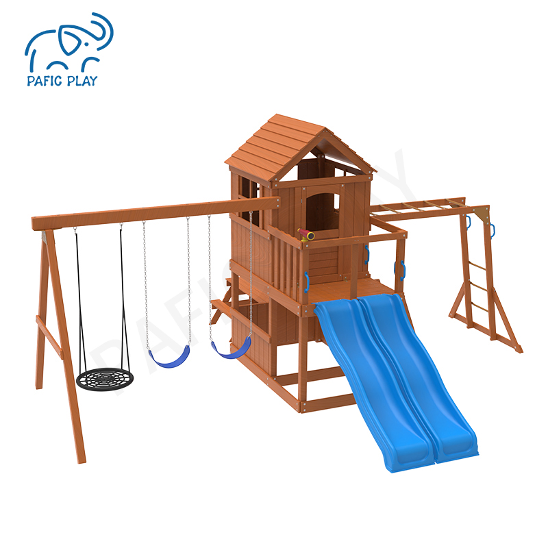 PAFIC PLAY swing set with slide