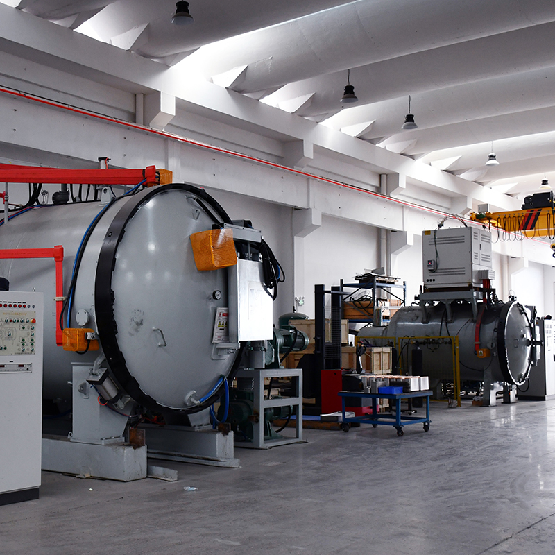 Vacuum brazing furnace at YIIING MACEINFRY used to produce ZL series brazed plate heat exchangers