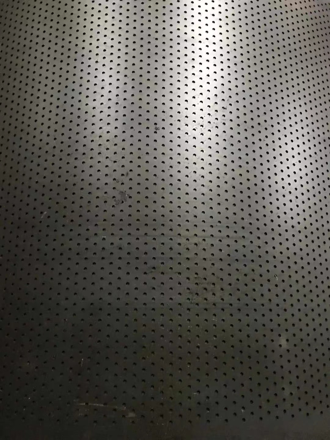 Perforated steel belt