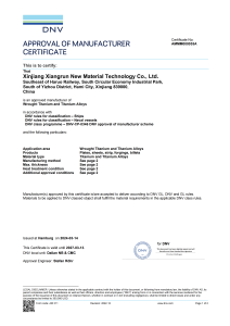 Wrought Titanium and Titanium Alloys for Ships and Naval vessels