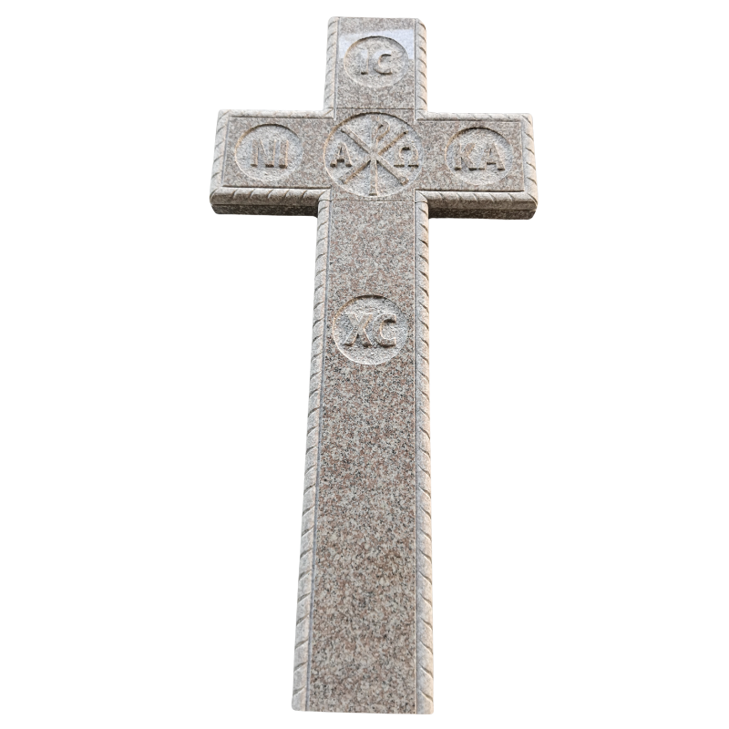 G664 Romanian tombstone production – example of precise carving and polishing