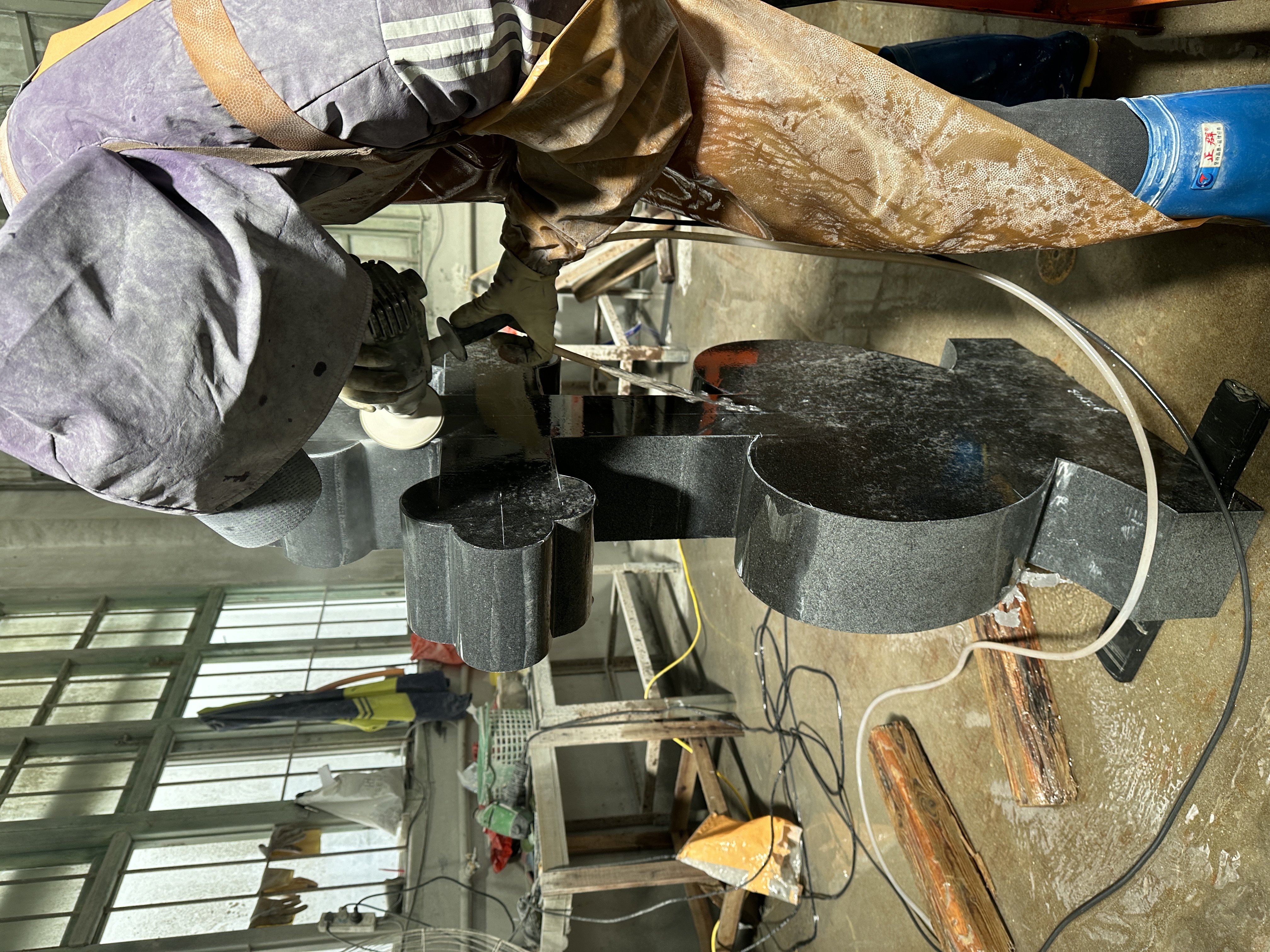 Tombstone Factory polishing