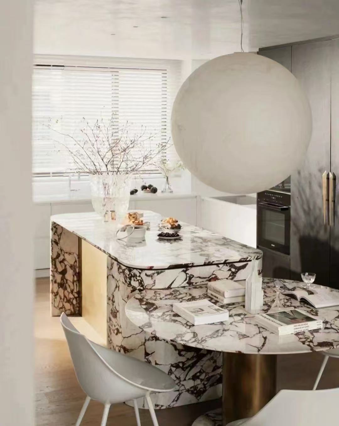 Bulgari Purple marble table, countertop