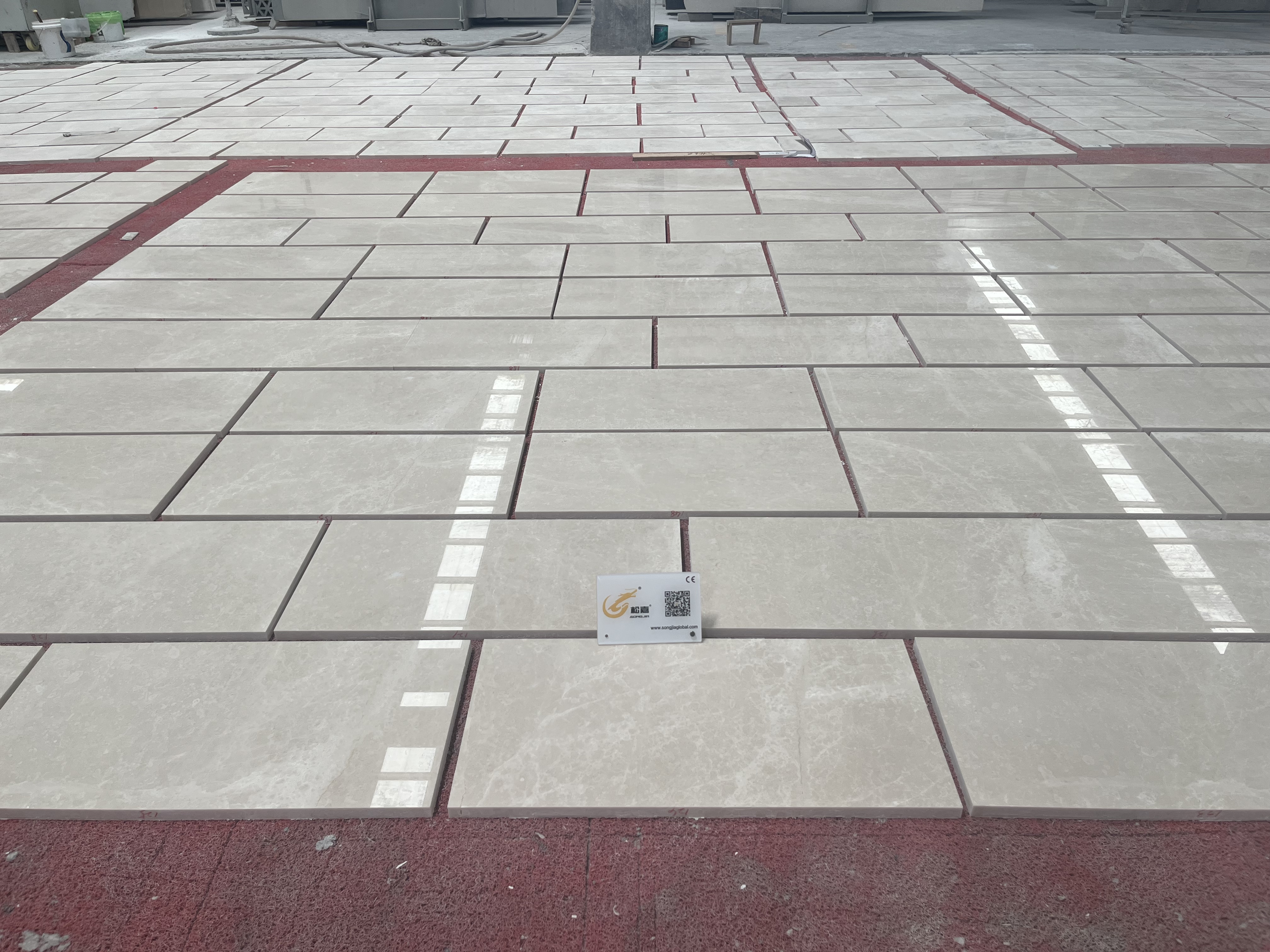 Marble paving stone production