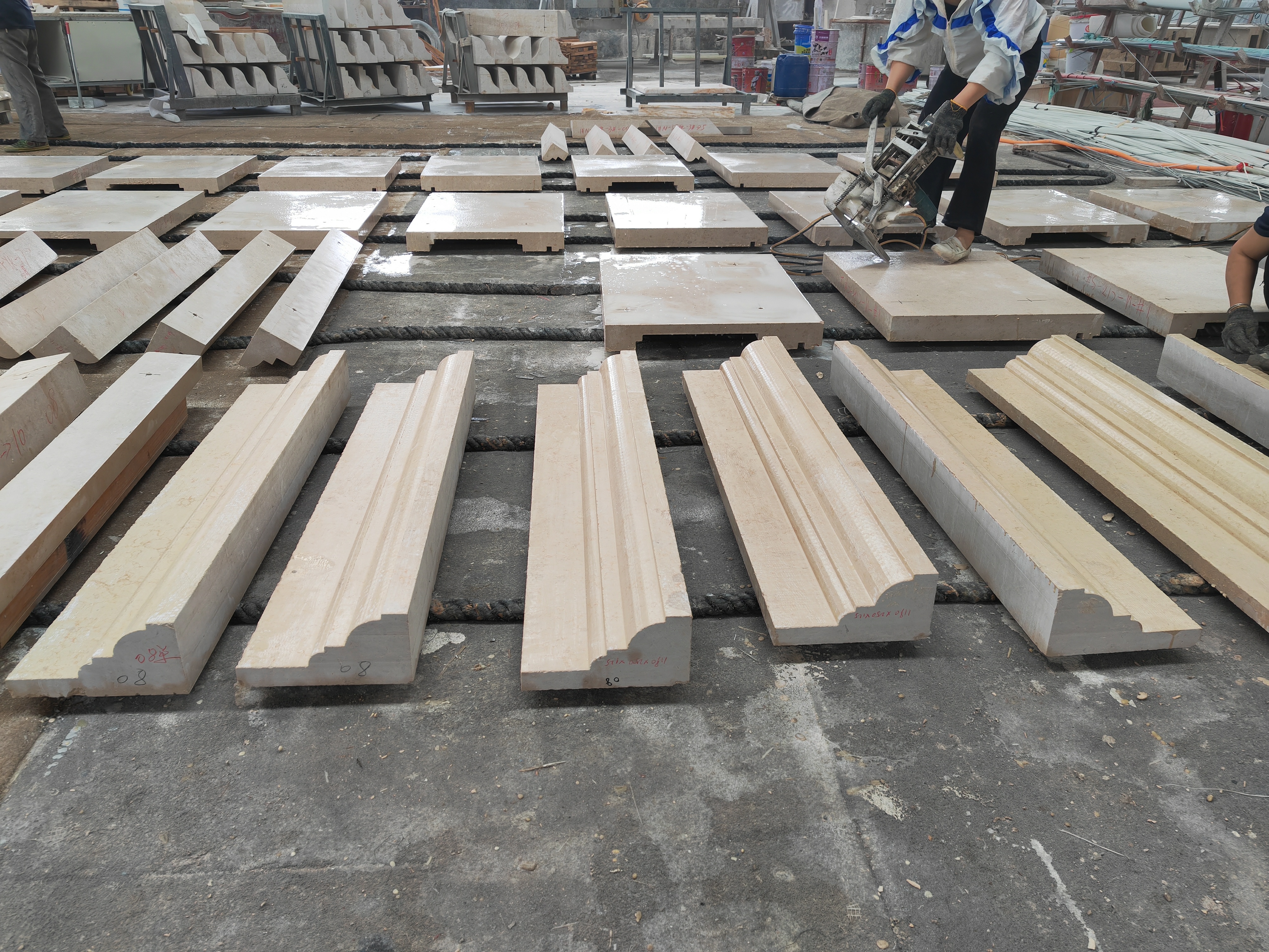 Natural stone factory scene at SONGJIA