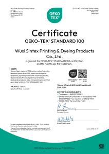 OEKO-TEX® STANDARD 100