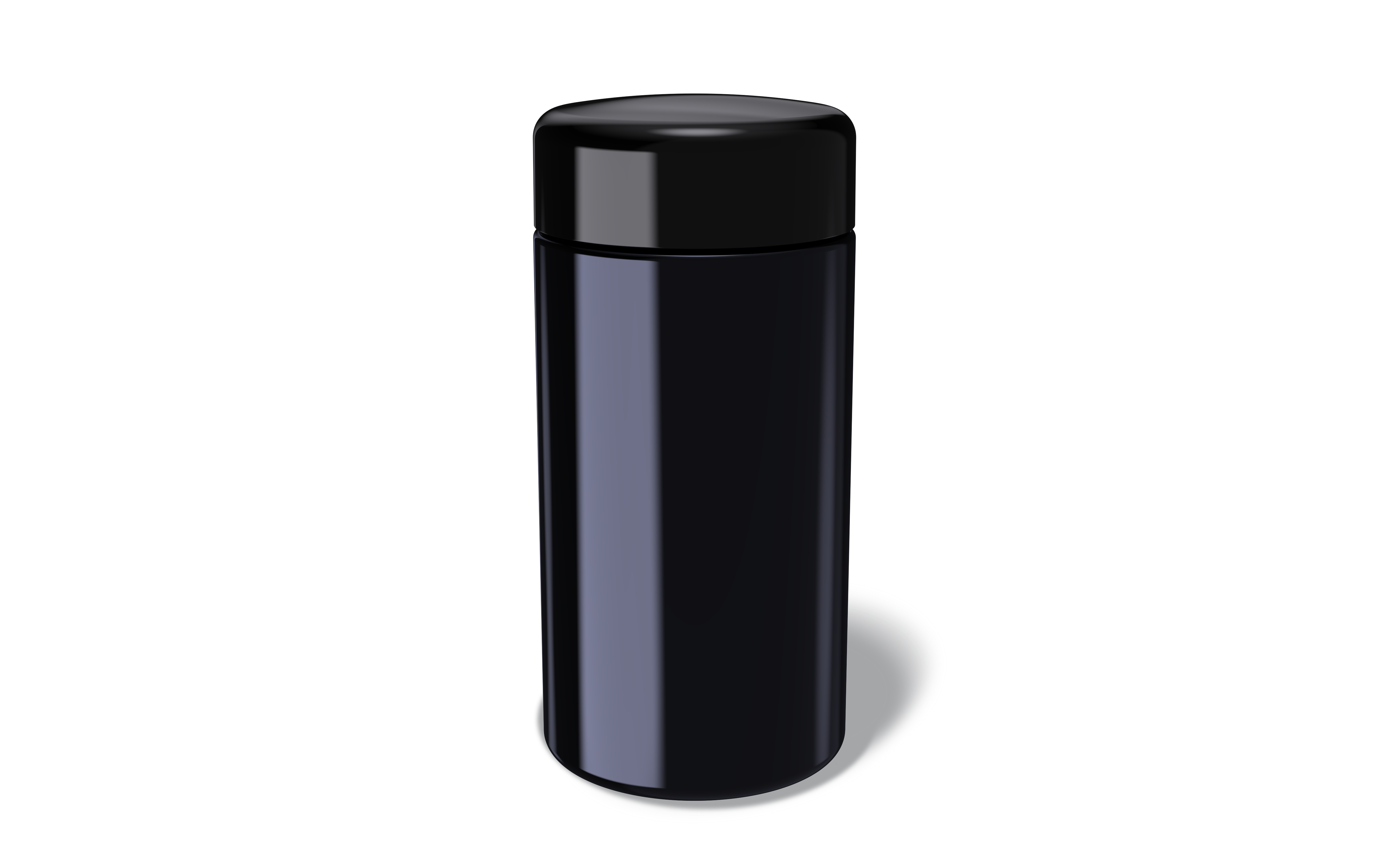 Amber Violet Glass Jar for Cosmetics 100ml