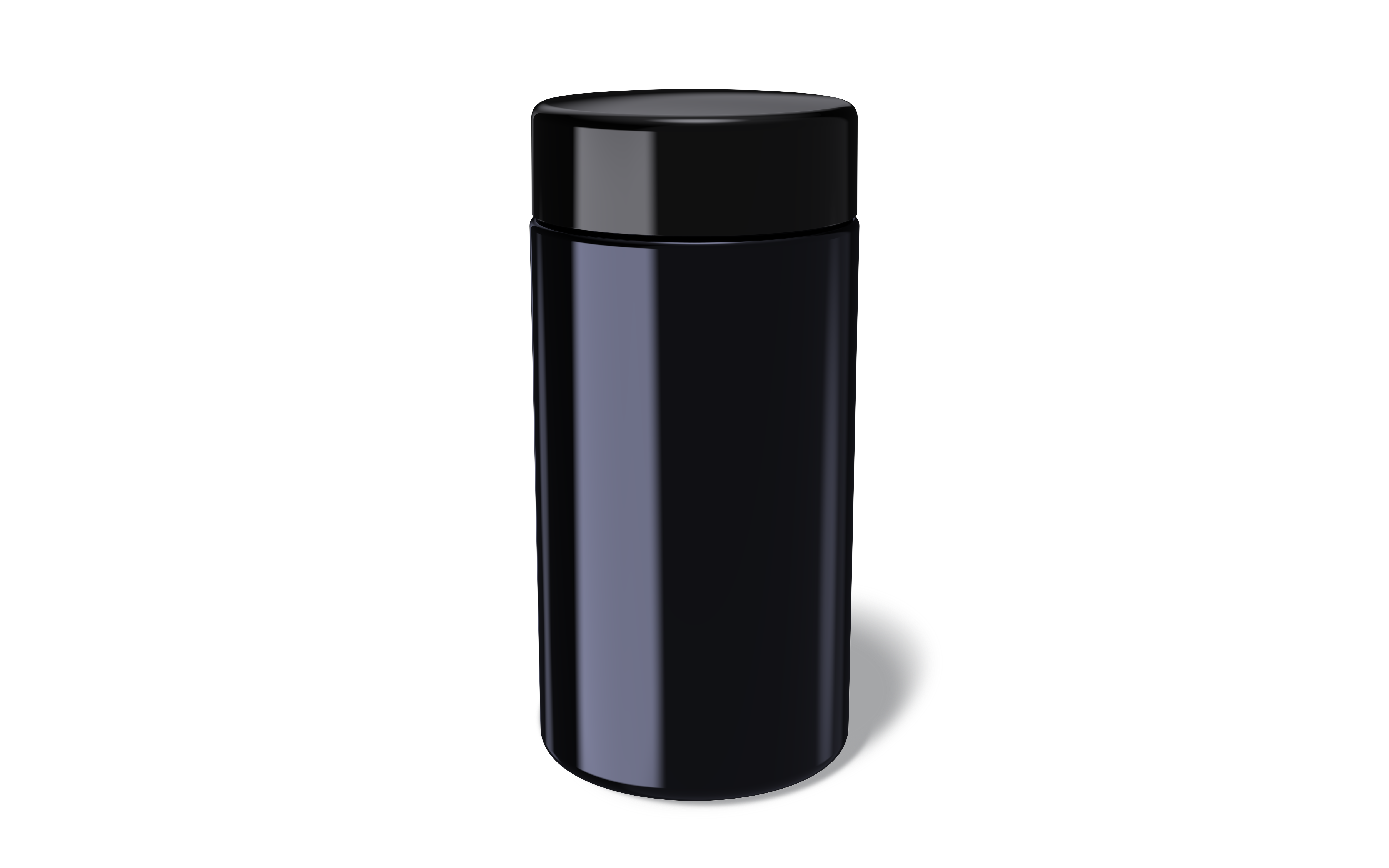 Wide mouth violet glass jar with child-resistant cap from Honor Packaging for supplement storage