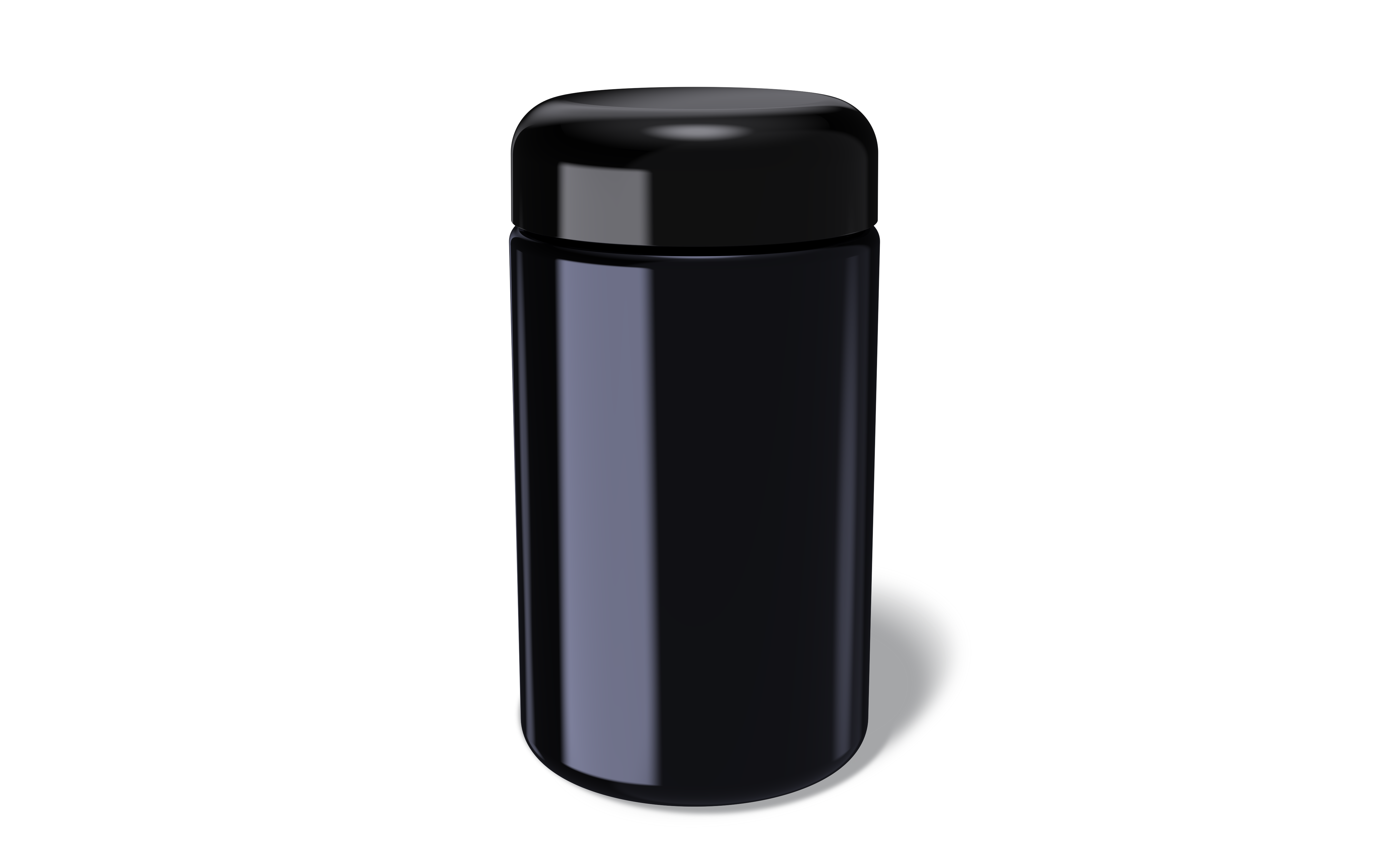 Violet Glass Jar 200ml with Frosted Finish for Cosmetics