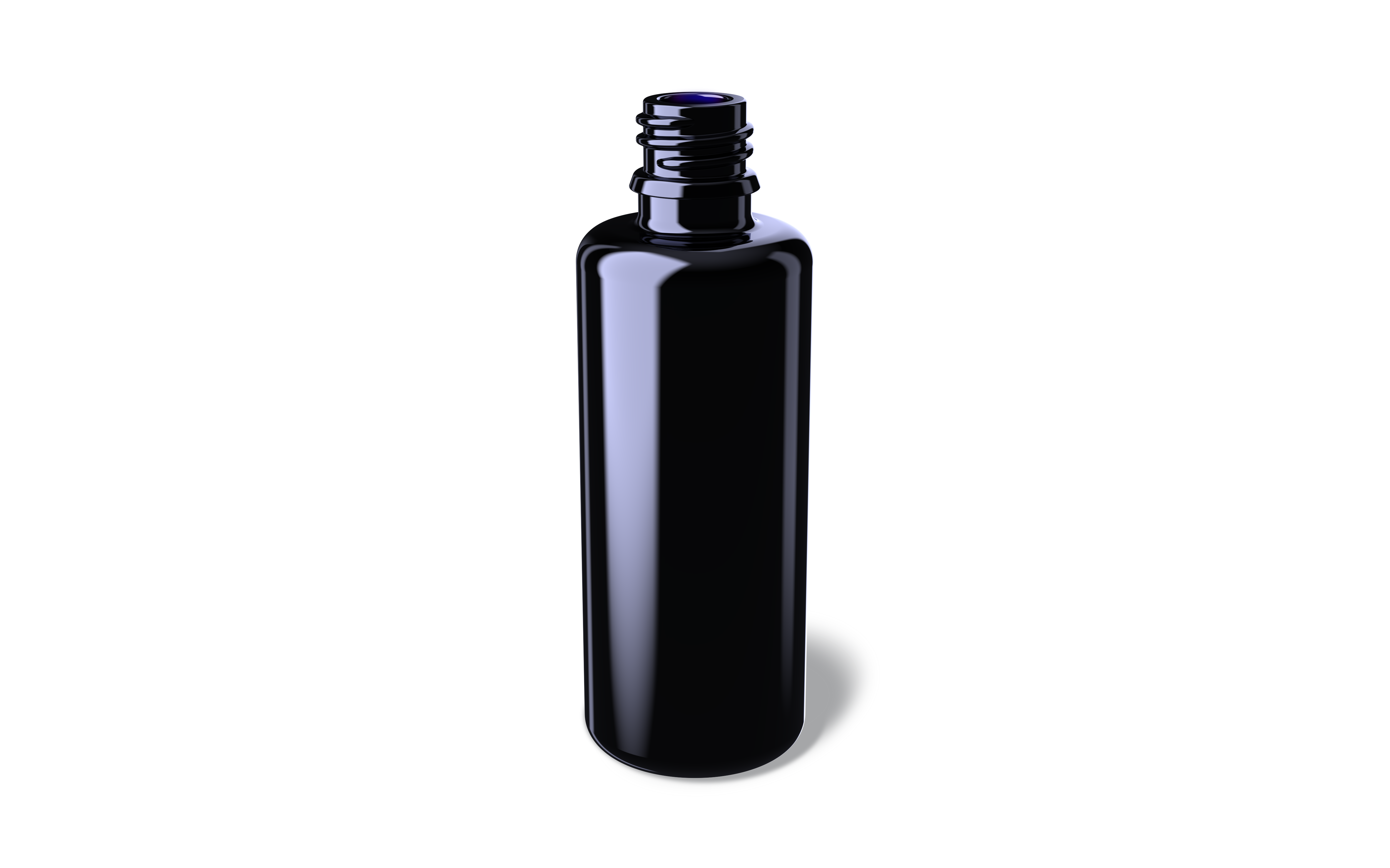 Violet glass bottle for light sensitive oil and tincture supplement packaging