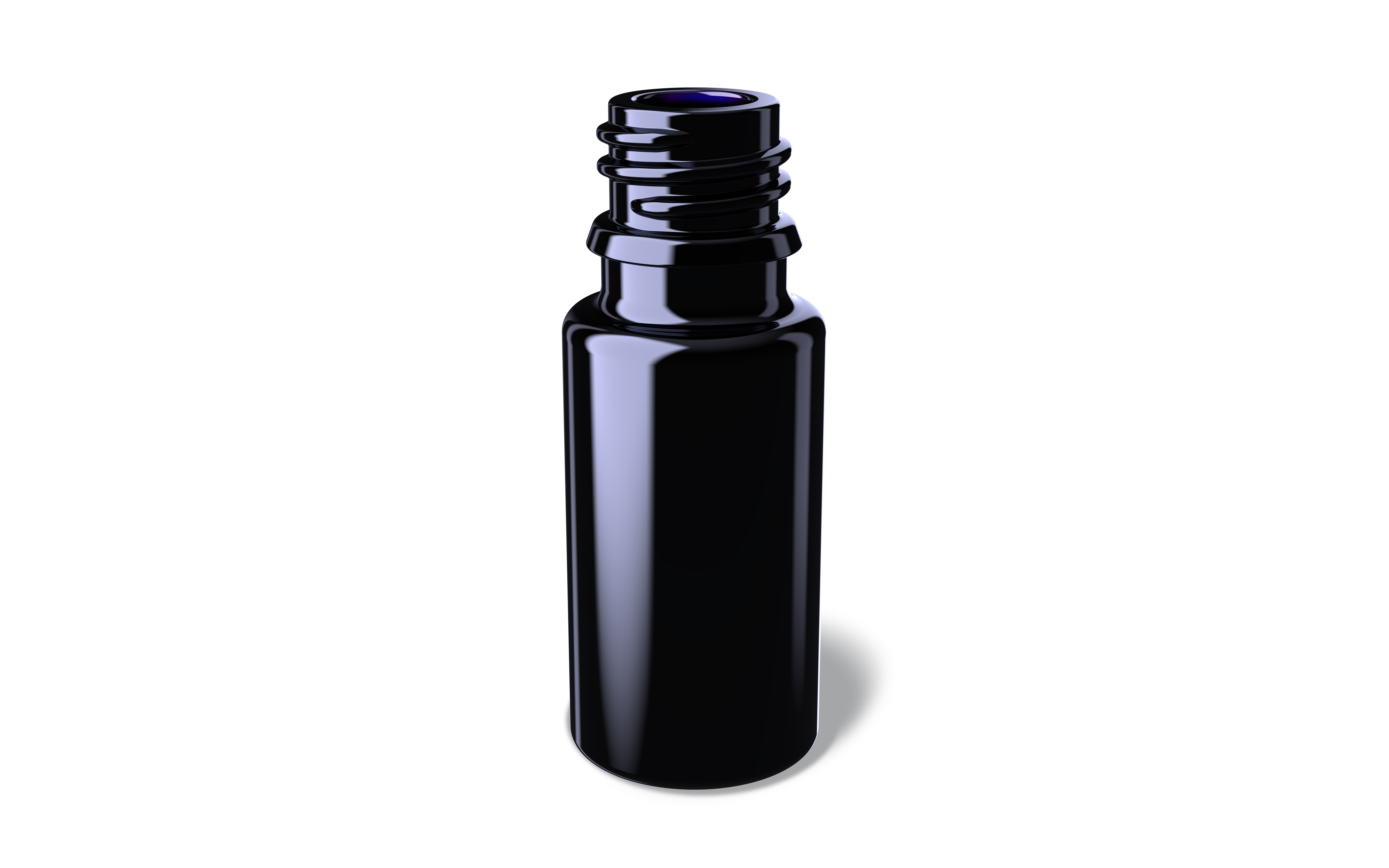 Violet glass essential oil bottle for supplement tinctures
