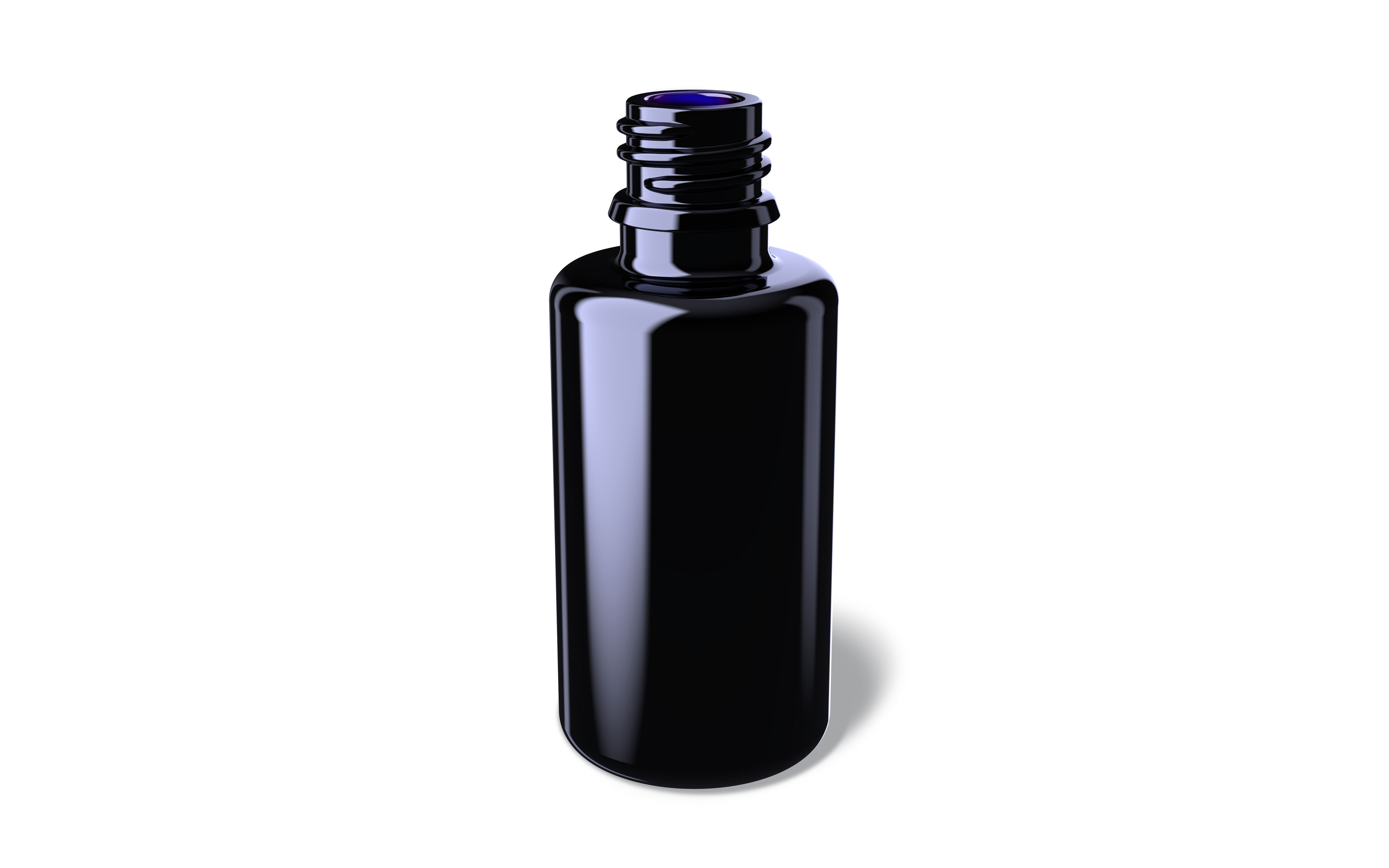 30ml violet glass lotion pump bottle HDV3030M