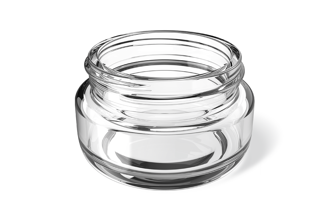 30ml Child Resistant Round Glass Jar H21-0012C with CR Cap for Pharma and Cosmetics