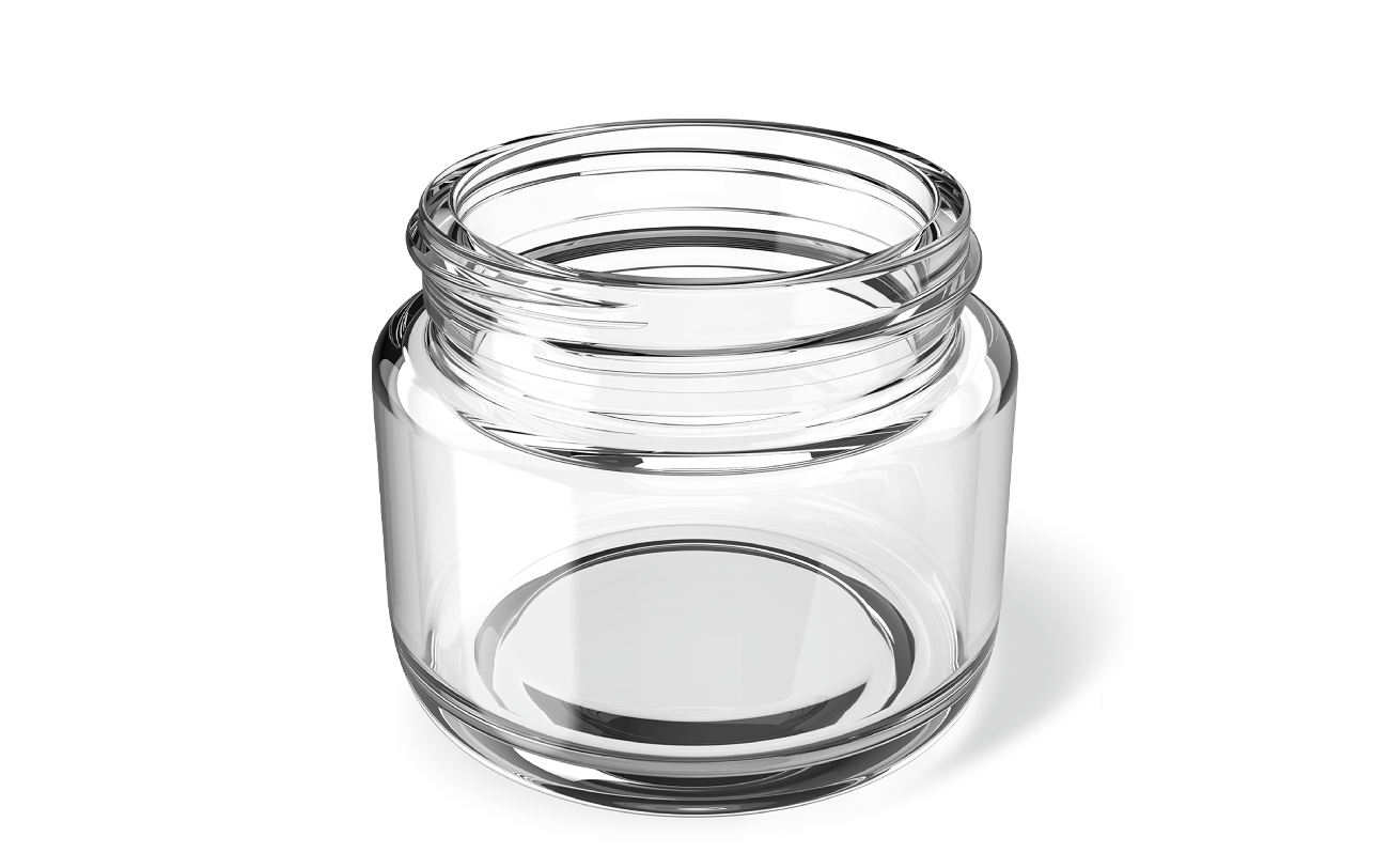 60ml Child Resistant Round Glass Jar H21-0013C for Supplements and Cannabis