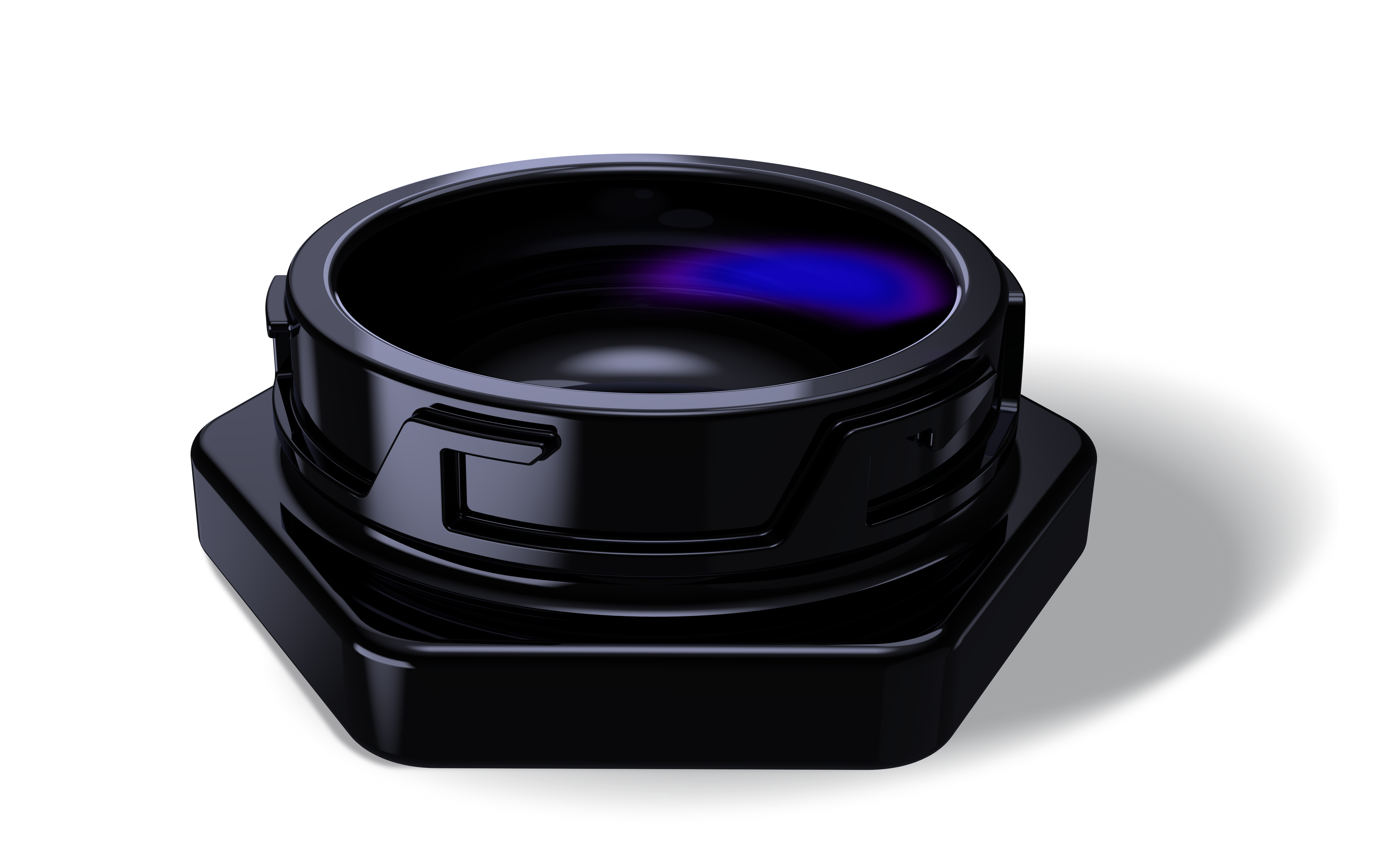 Hexagon black glass concentrate jar with child-resistant closure for shilajit packaging