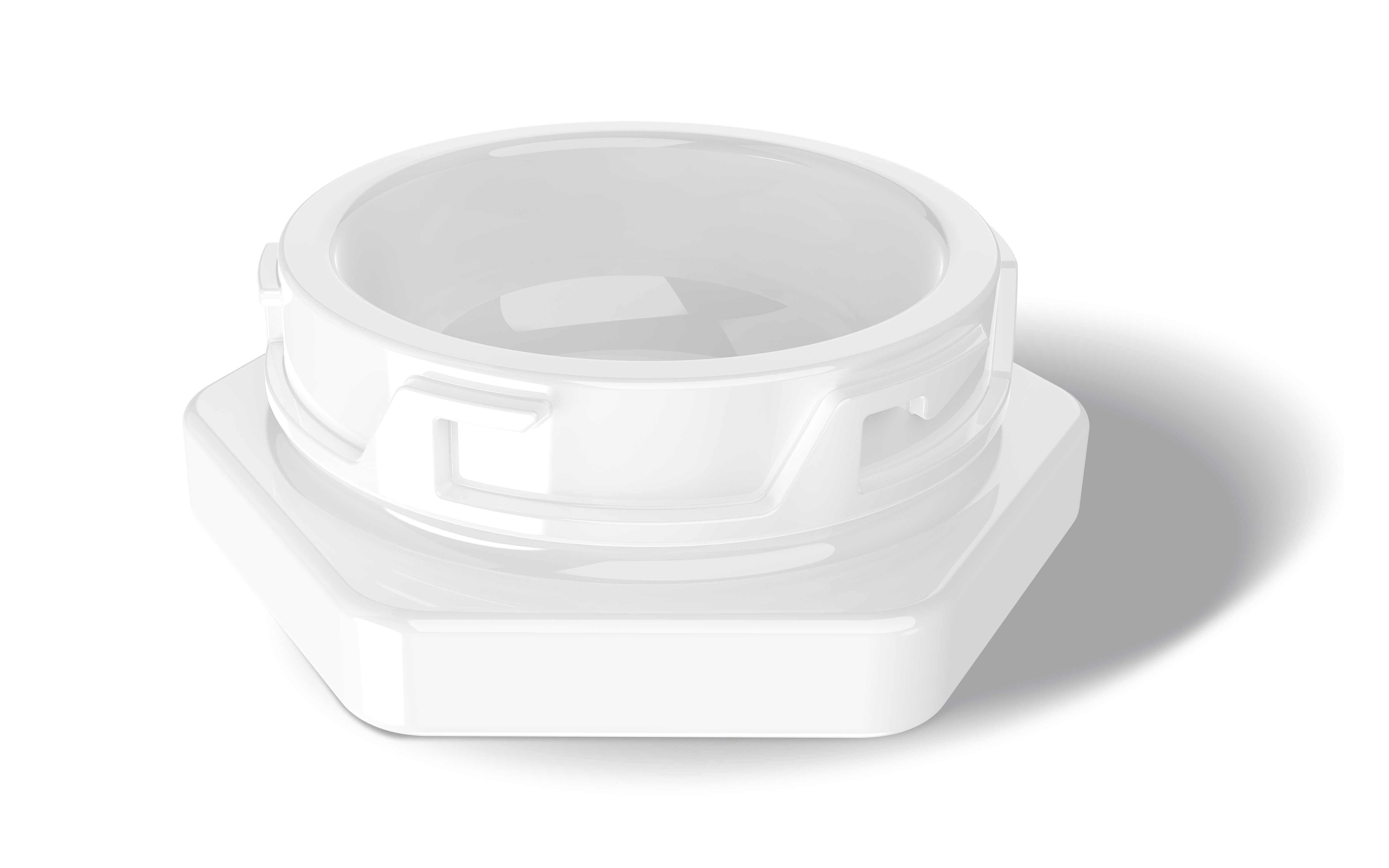 H19-0007W hexagon glass jar with child-resistant cap