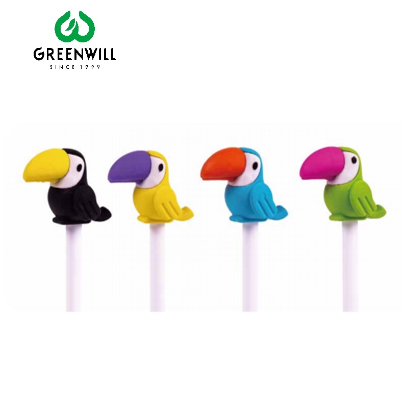 Greenwill Toucan bird eraser topper fun stationery