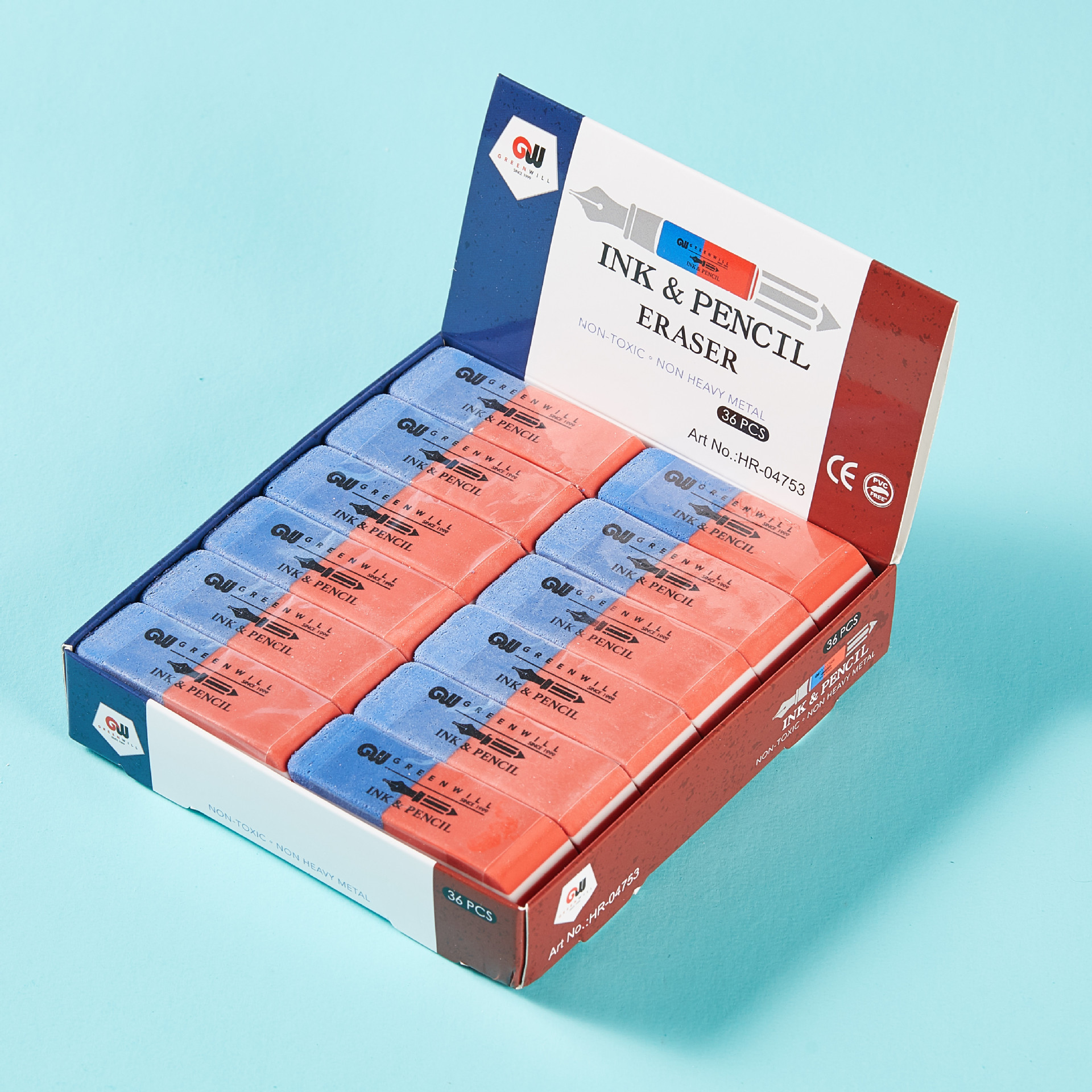 Greenwill multifunctional ink and pencil eraser showcasing dual-use design